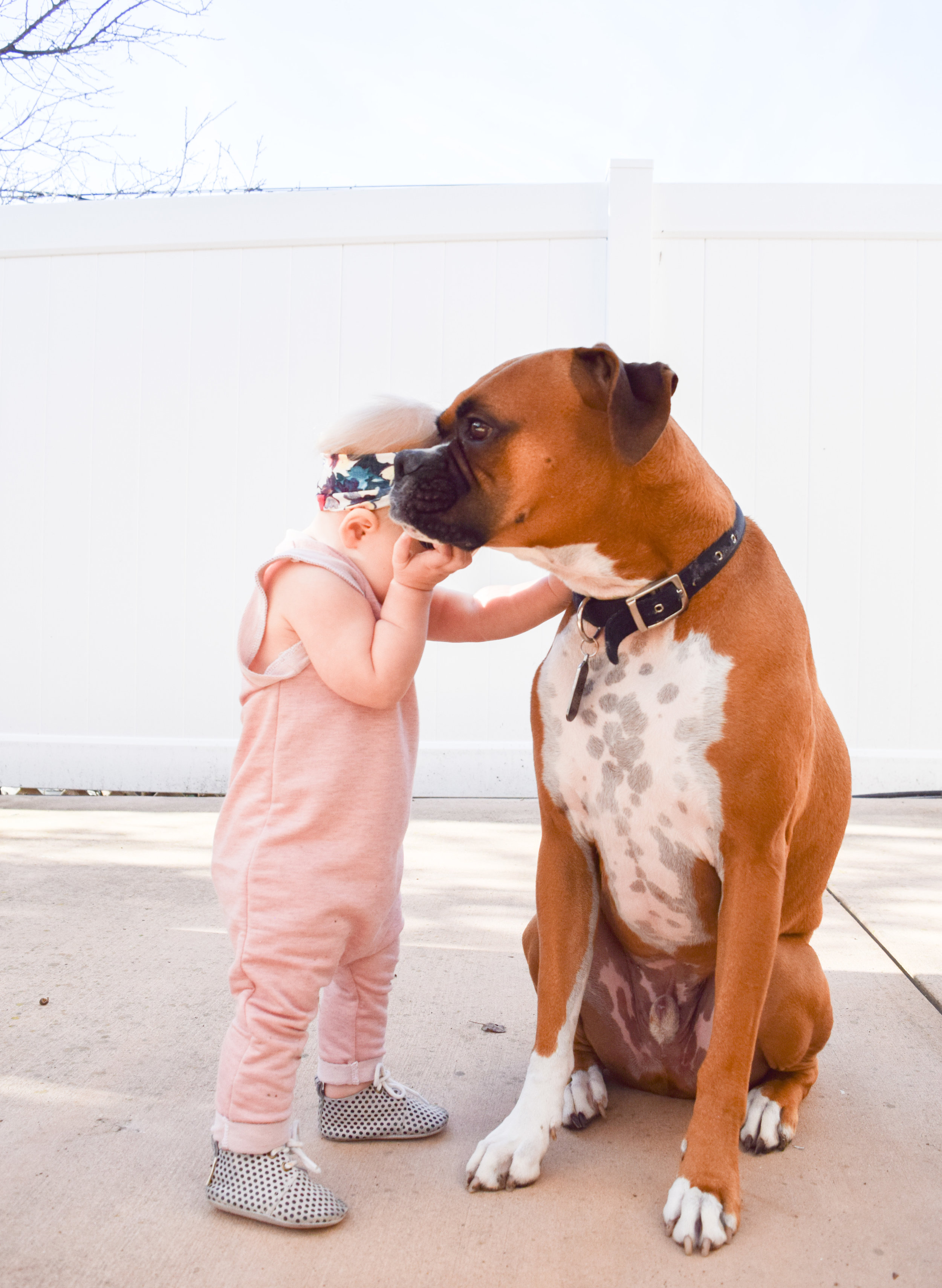 Baby Fashion - Light Pink Baby Romper, Polka Dot Baby Oxfords Piper Finn Footwear, Floral Print Baby Headband