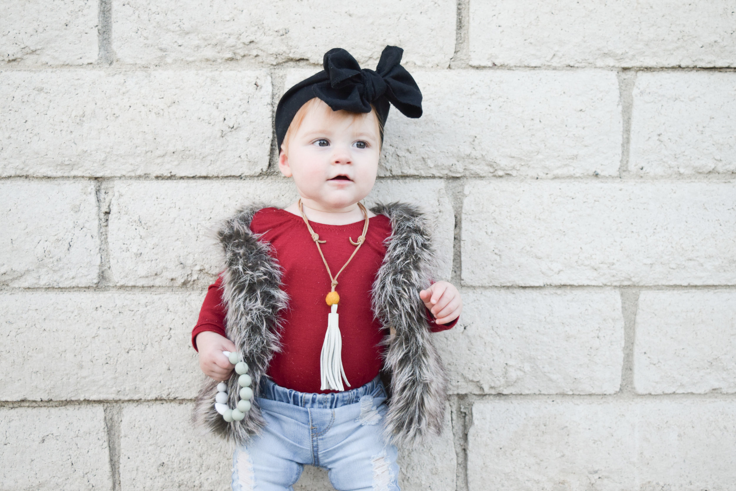 Baby hotsell fur vest