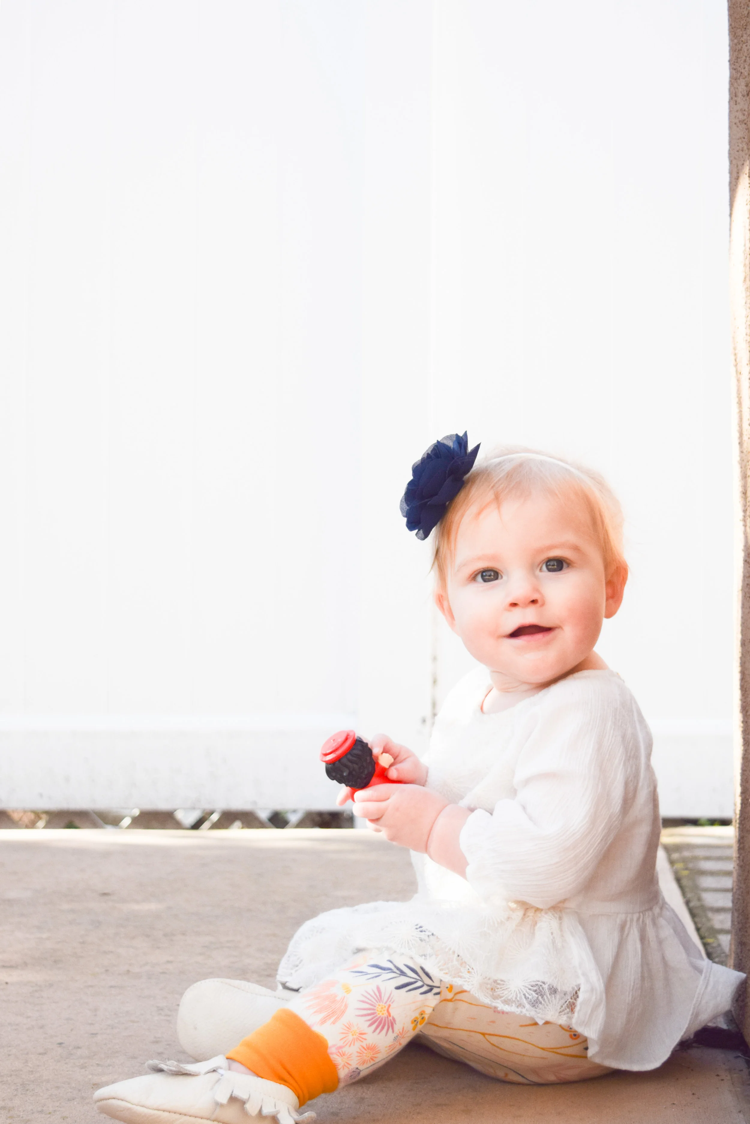 Baby Fashion - Yellow Floral Print Baby Leggings
