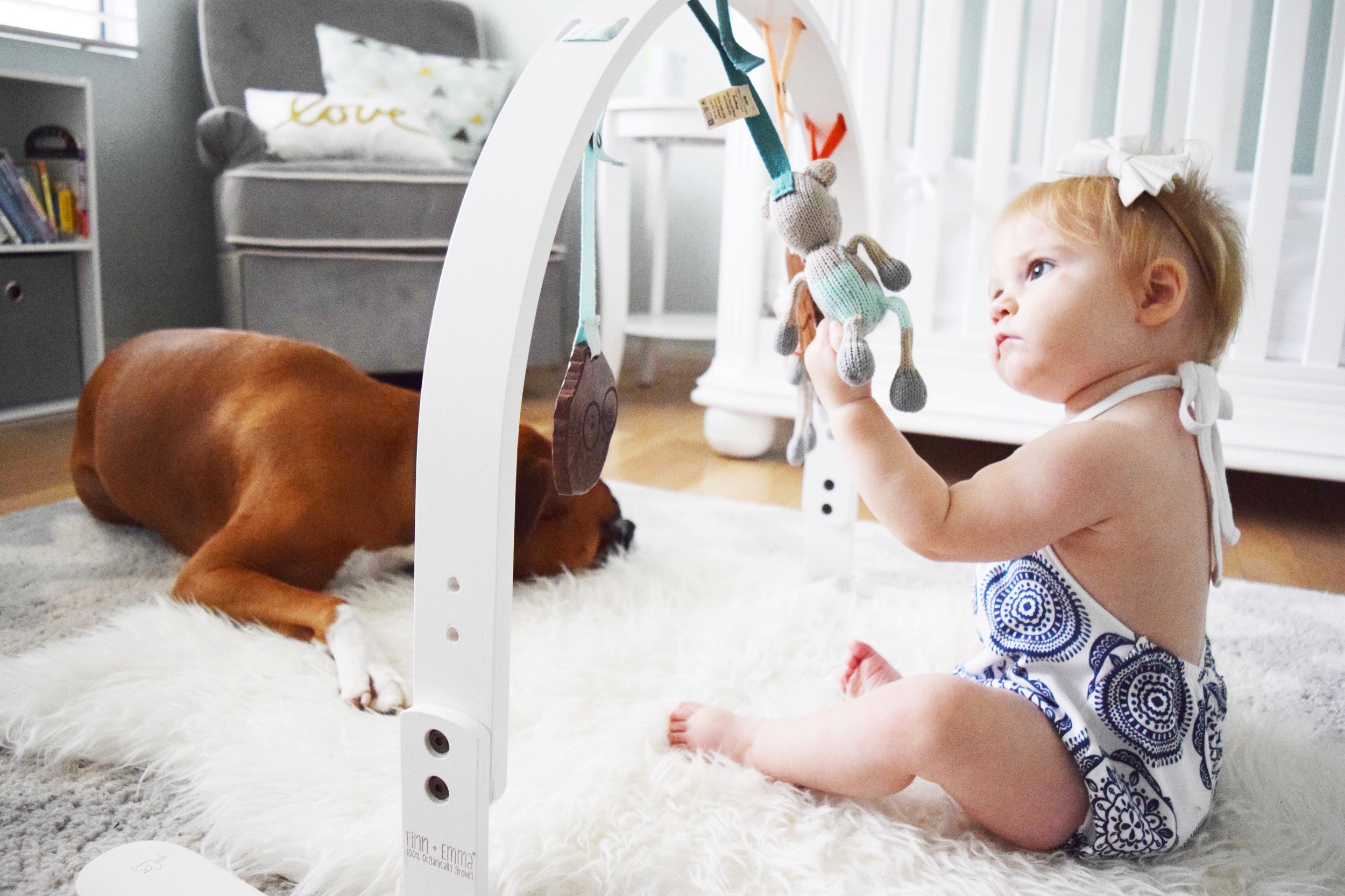 Wooden Organic Baby Play Gym - Finn + Emma