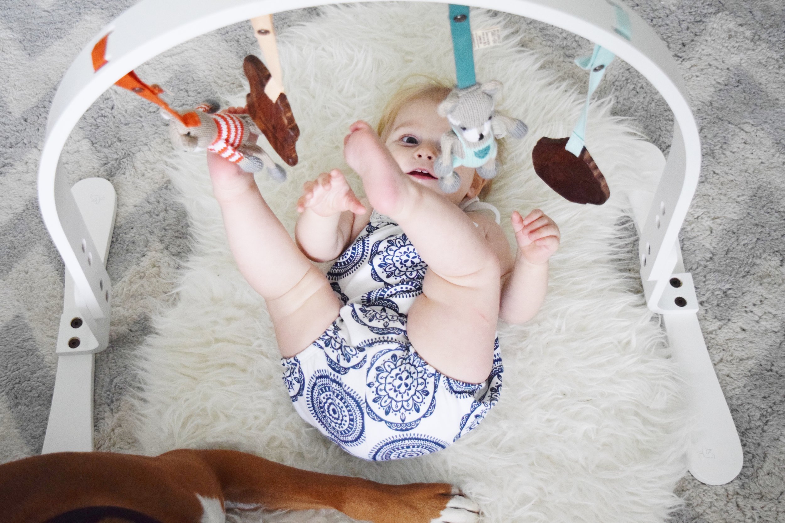 Wooden Organic Baby Play Gym - Finn + Emma