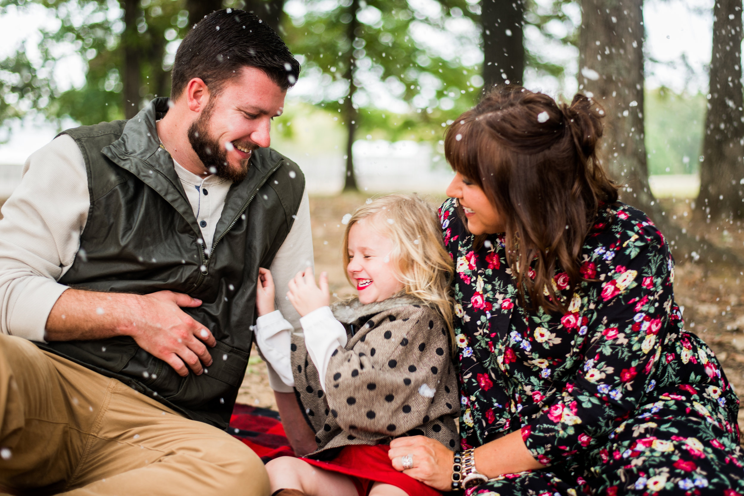 Arkansas Snow Family Photos - Natalie Smith Photography