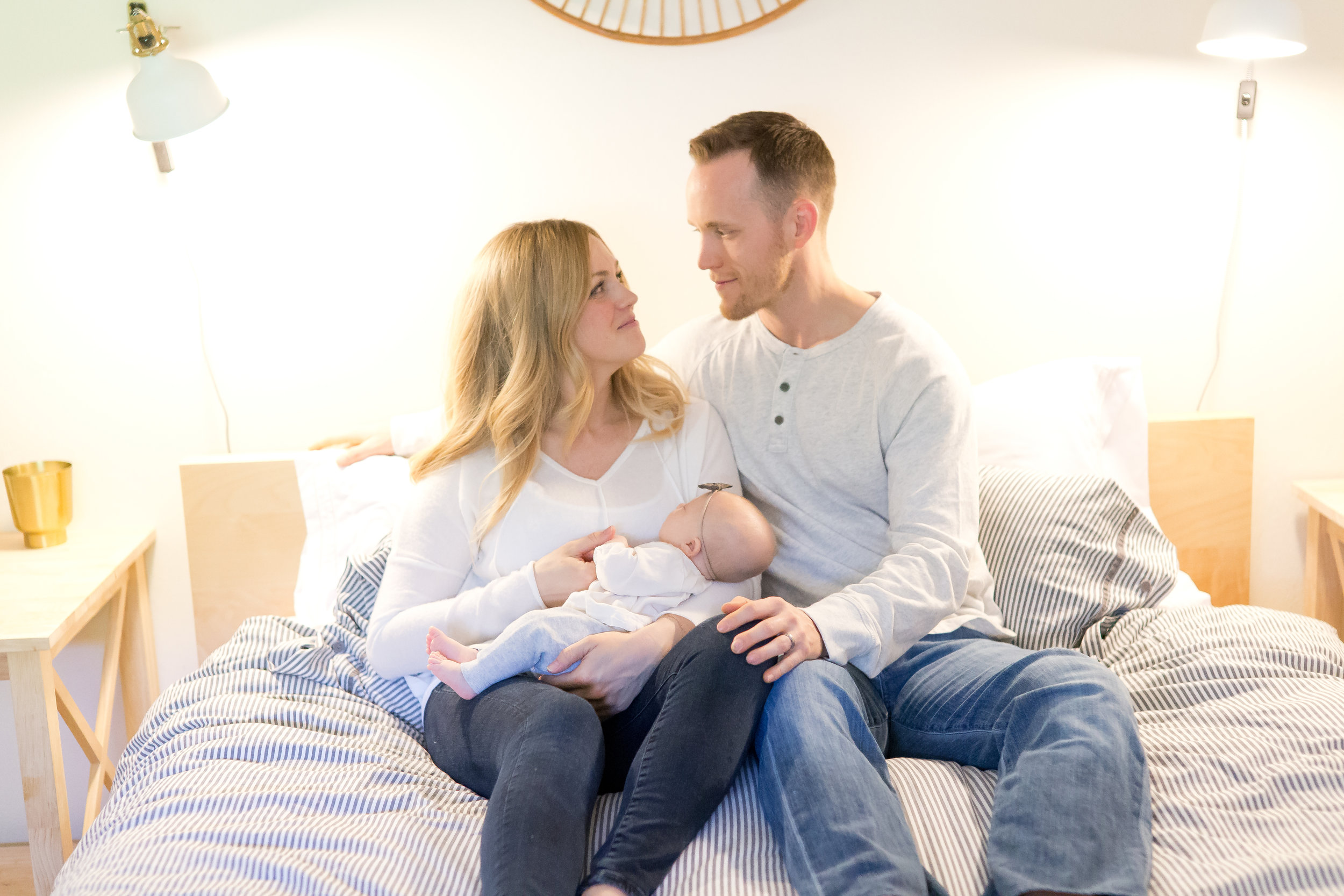 Minimalist Nursery Inspiration + Newborn Baby Girl Photos -- Lauren Alisse Photography