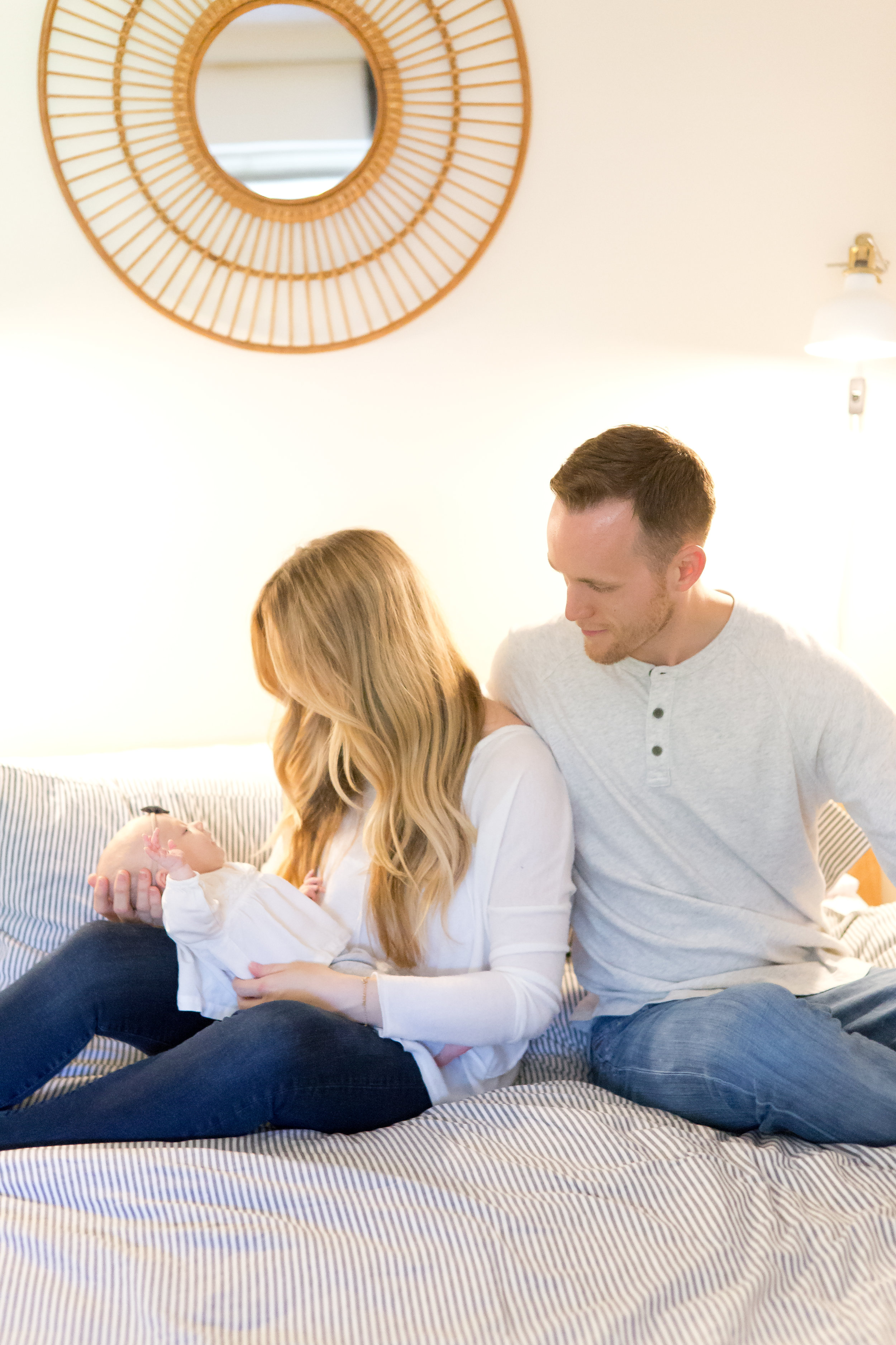 Minimalist Nursery Inspiration + Newborn Baby Girl Photos -- Lauren Alisse Photography
