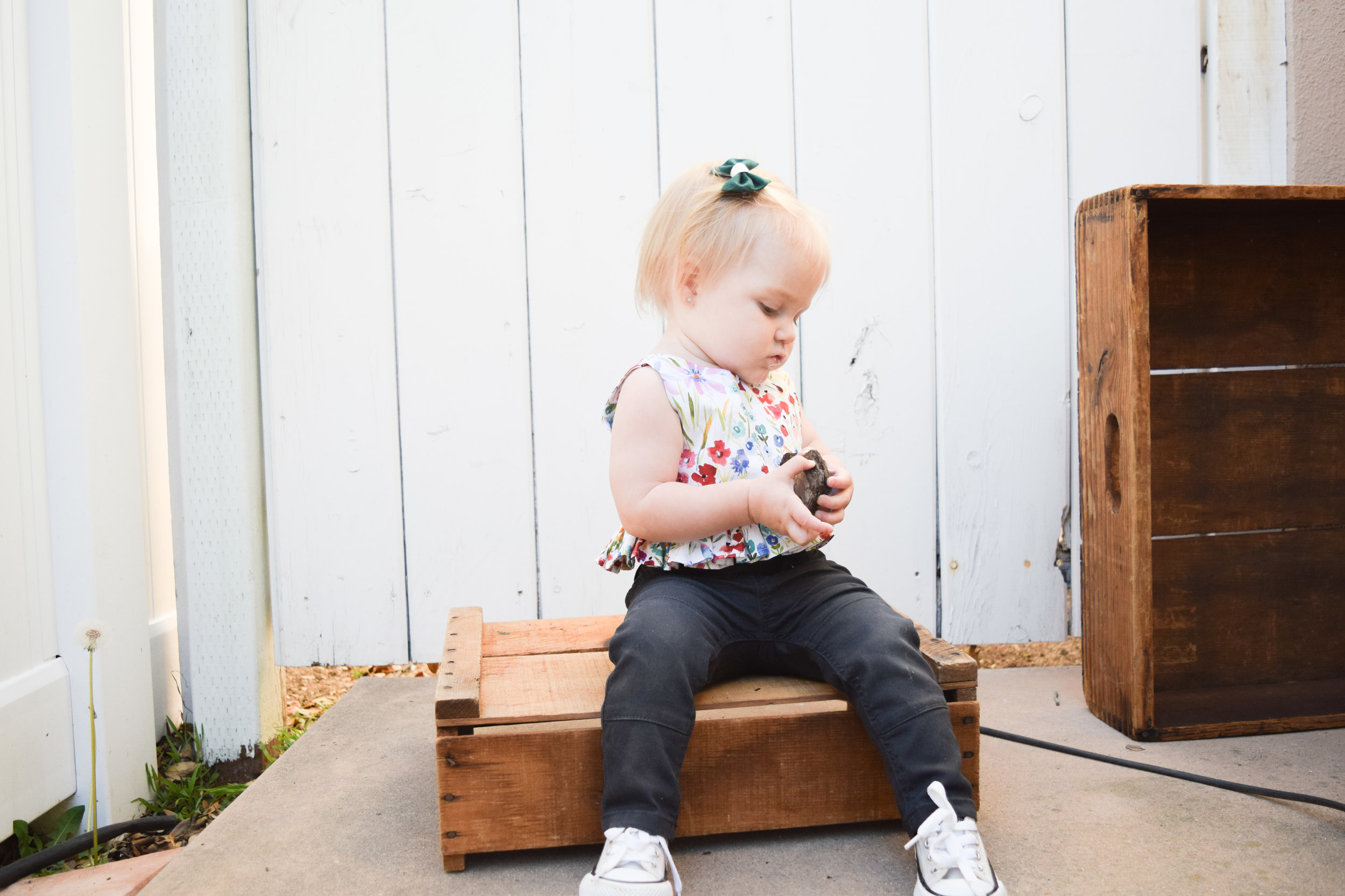 Baby Fashion - Baby Spring Floral Watercolor Crop Top - Baby Converse - Baby Skinny Jeans