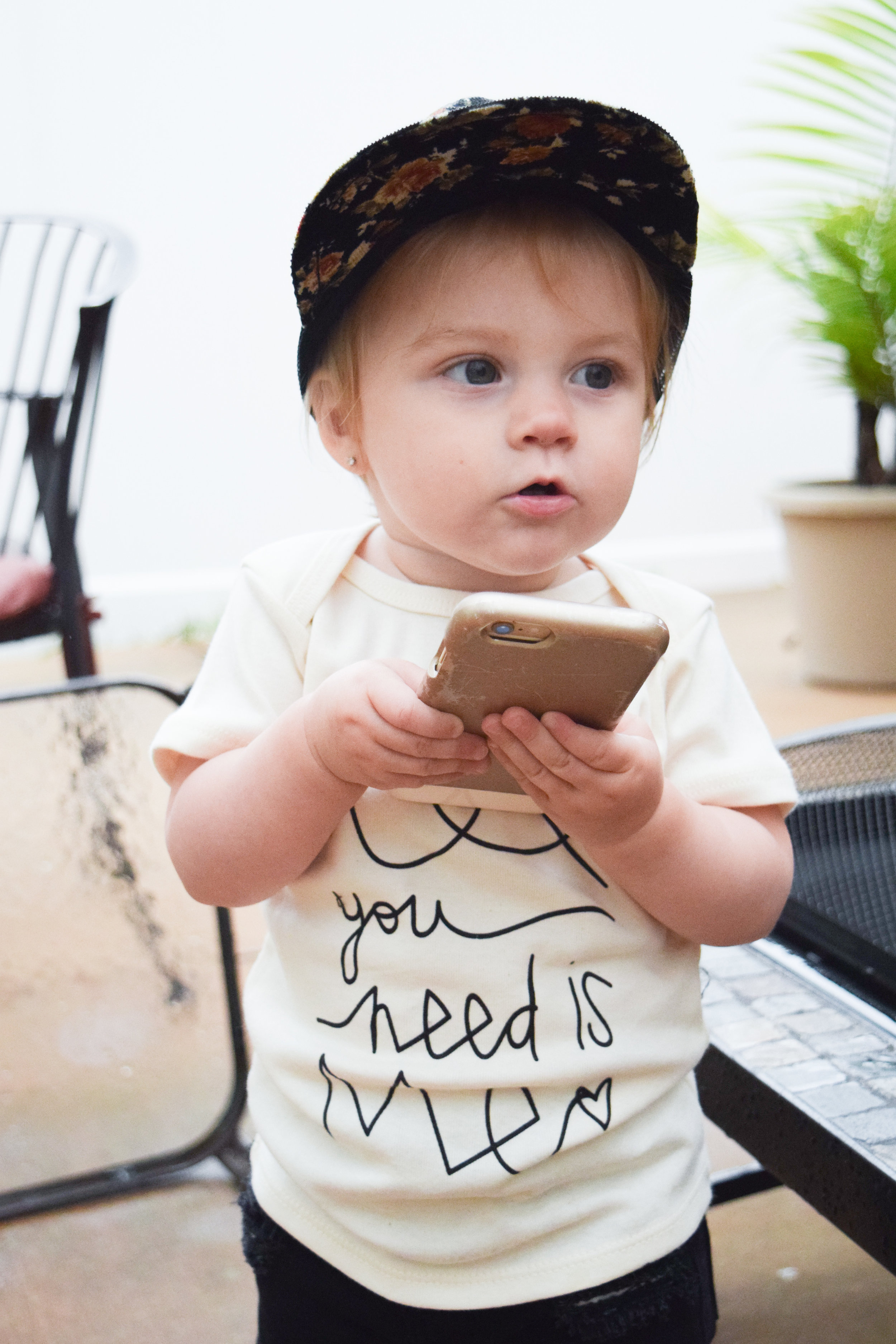 BABY FASHION | Unisex Baby Shirt, Baby Ripped Black Jeans, Baby Converse, Floral Baby Trucker Hat