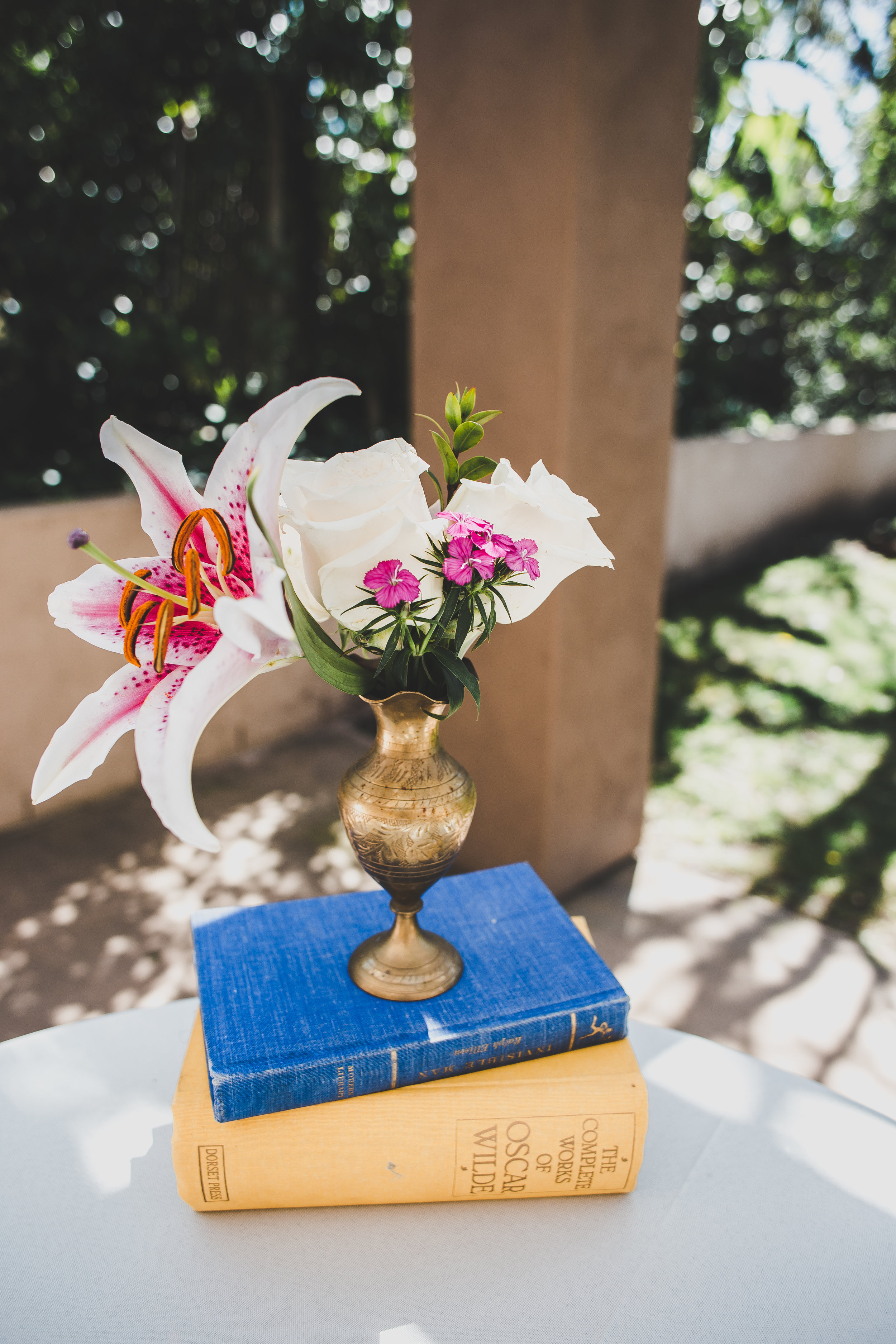 Vintage Book Centerpieces - A Vintage Chic Pi Day Themed 1st Birthday Party