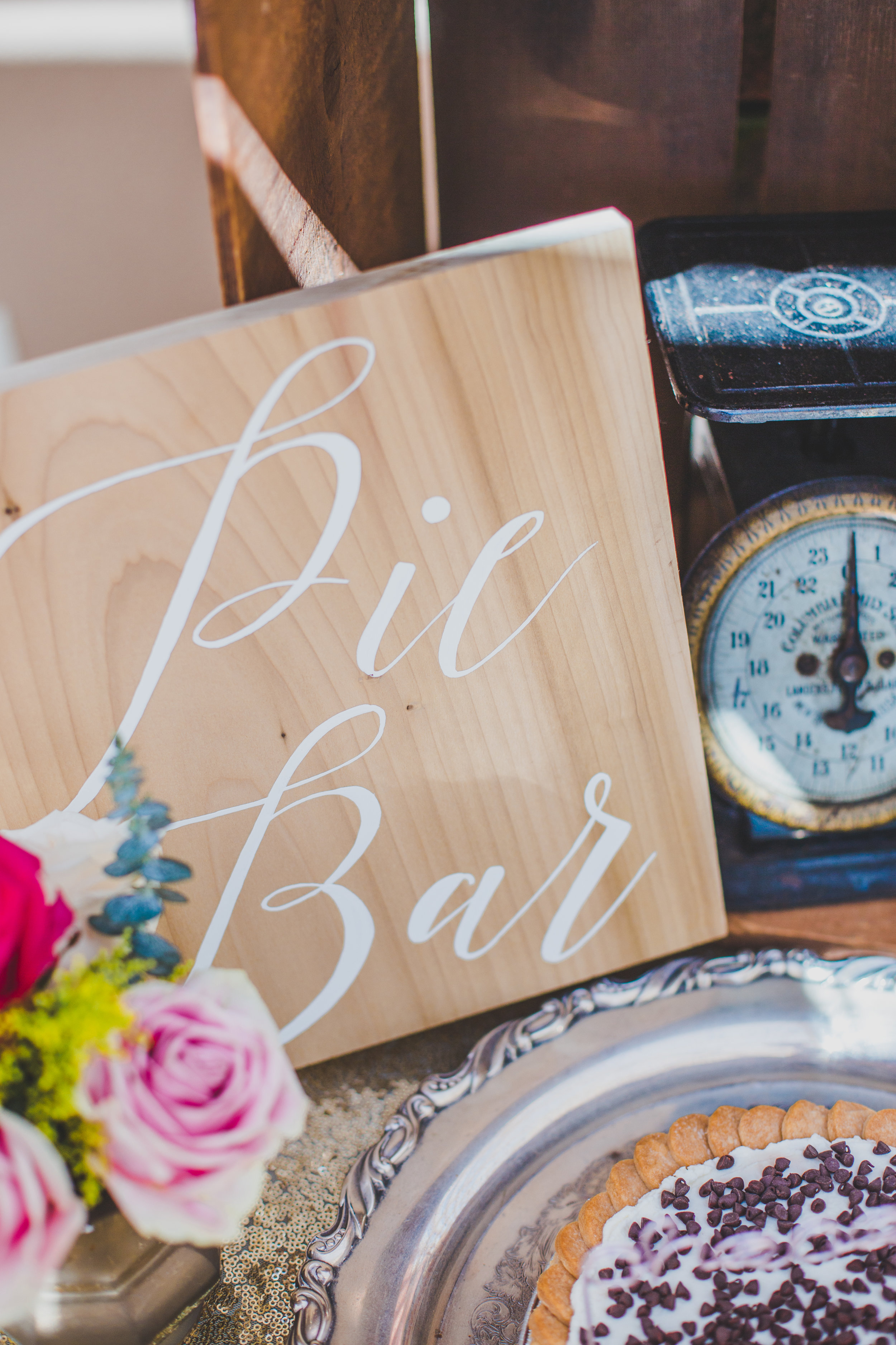 Vintage Pie Bar - First Birthday Cake Topper - A Vintage Chic Pi Day Themed 1st Birthday Party