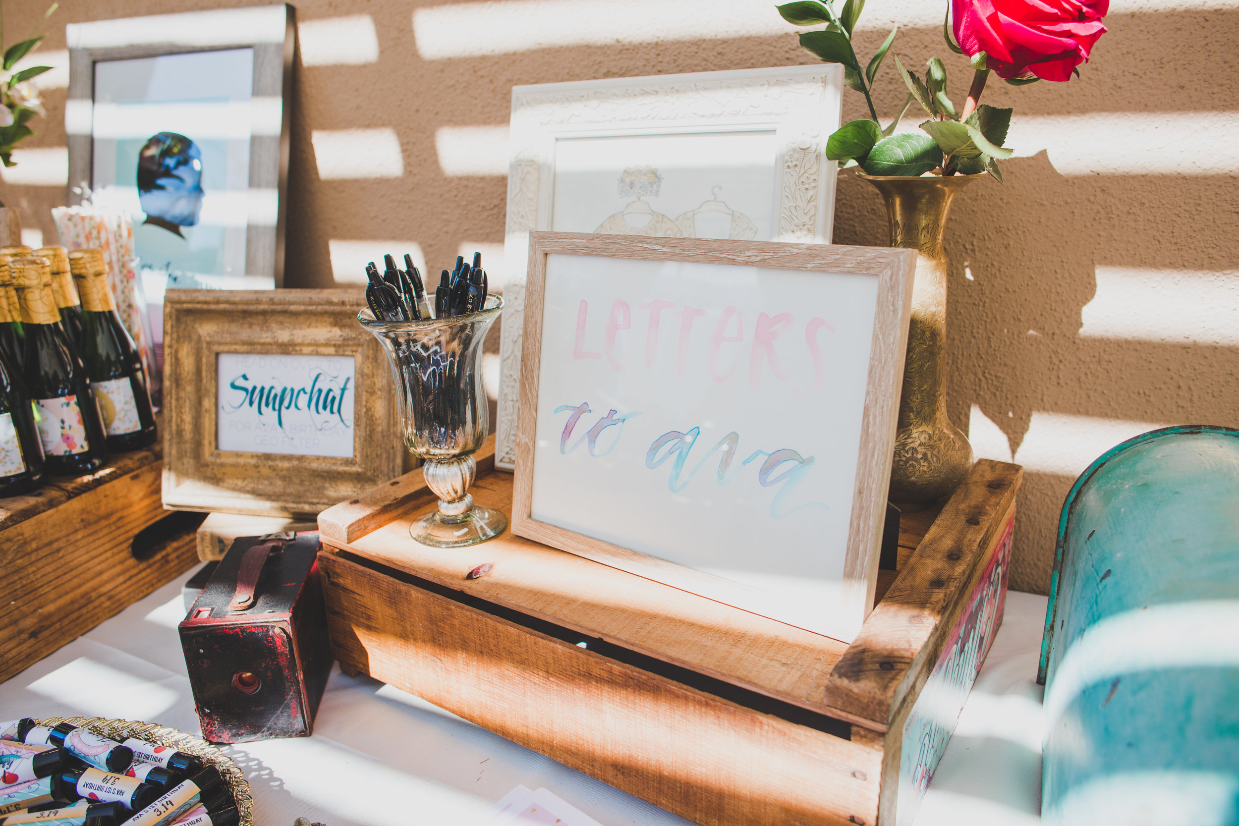 First Birthday party Ideas - Vintage Mimosa Bar - First Birthday Party Ideas - A Vintage Chic Pi Day Themed 1st Birthday Party