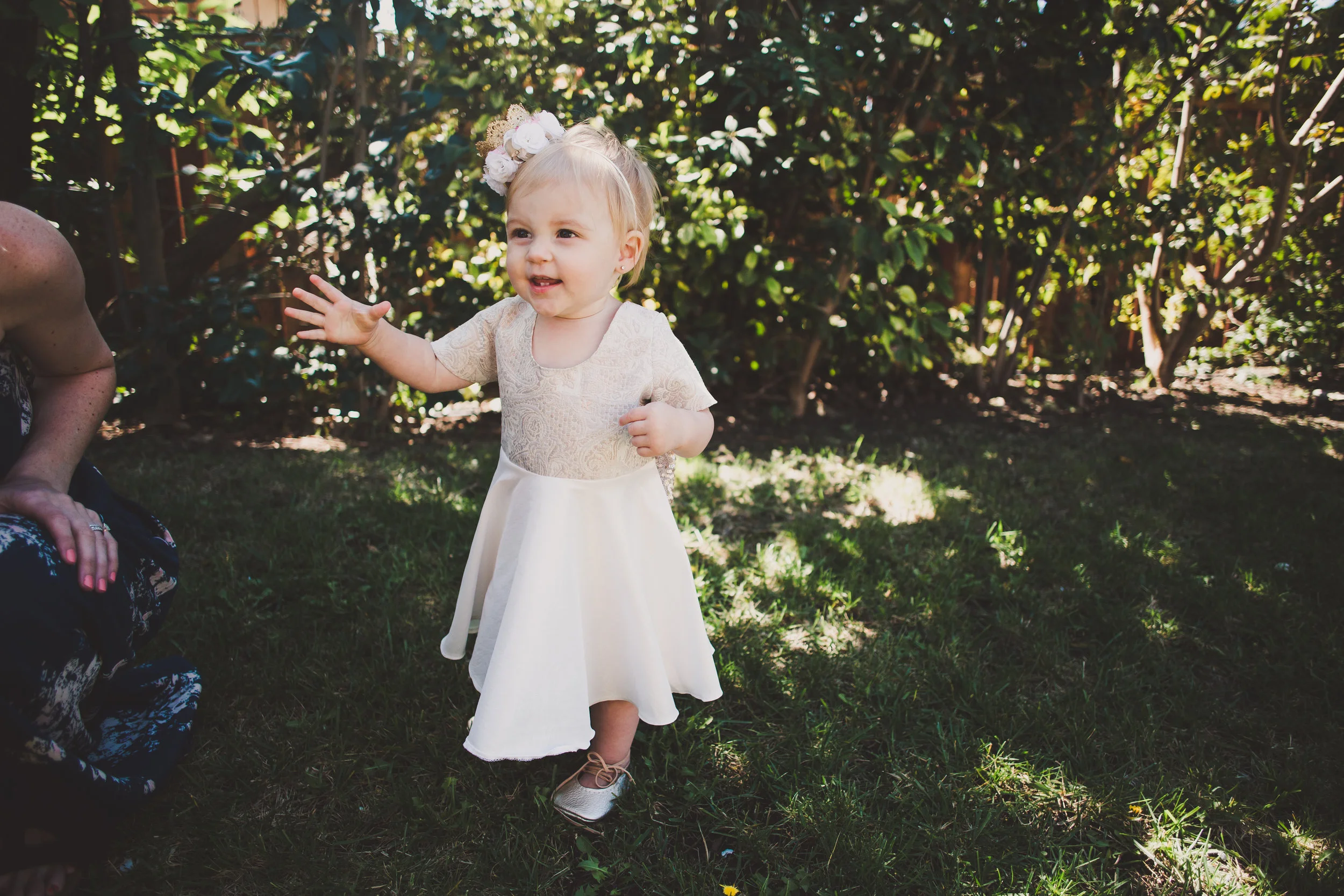 First Birthday Dress - First Birthday Party Ideas - A Vintage Chic Pi Day Themed 1st Birthday Party | Ava's First Birthday