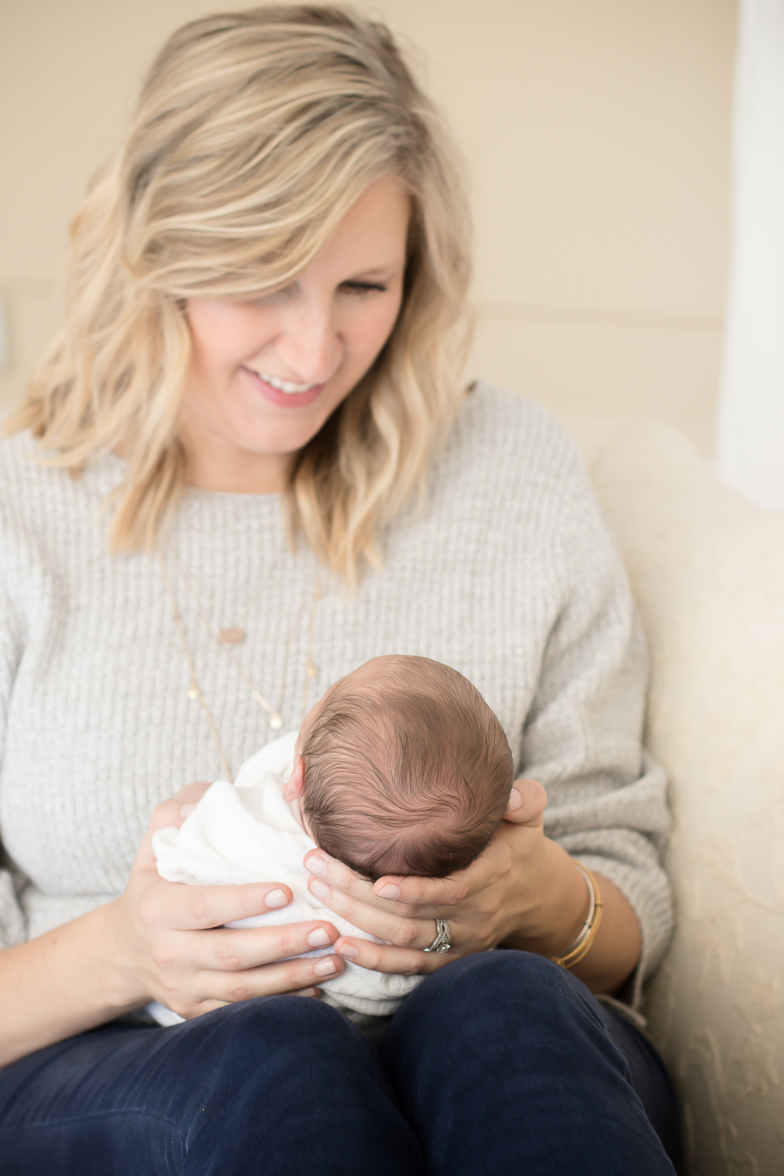 Natural Light Newborn Studio Photos - Karen Stone Photography