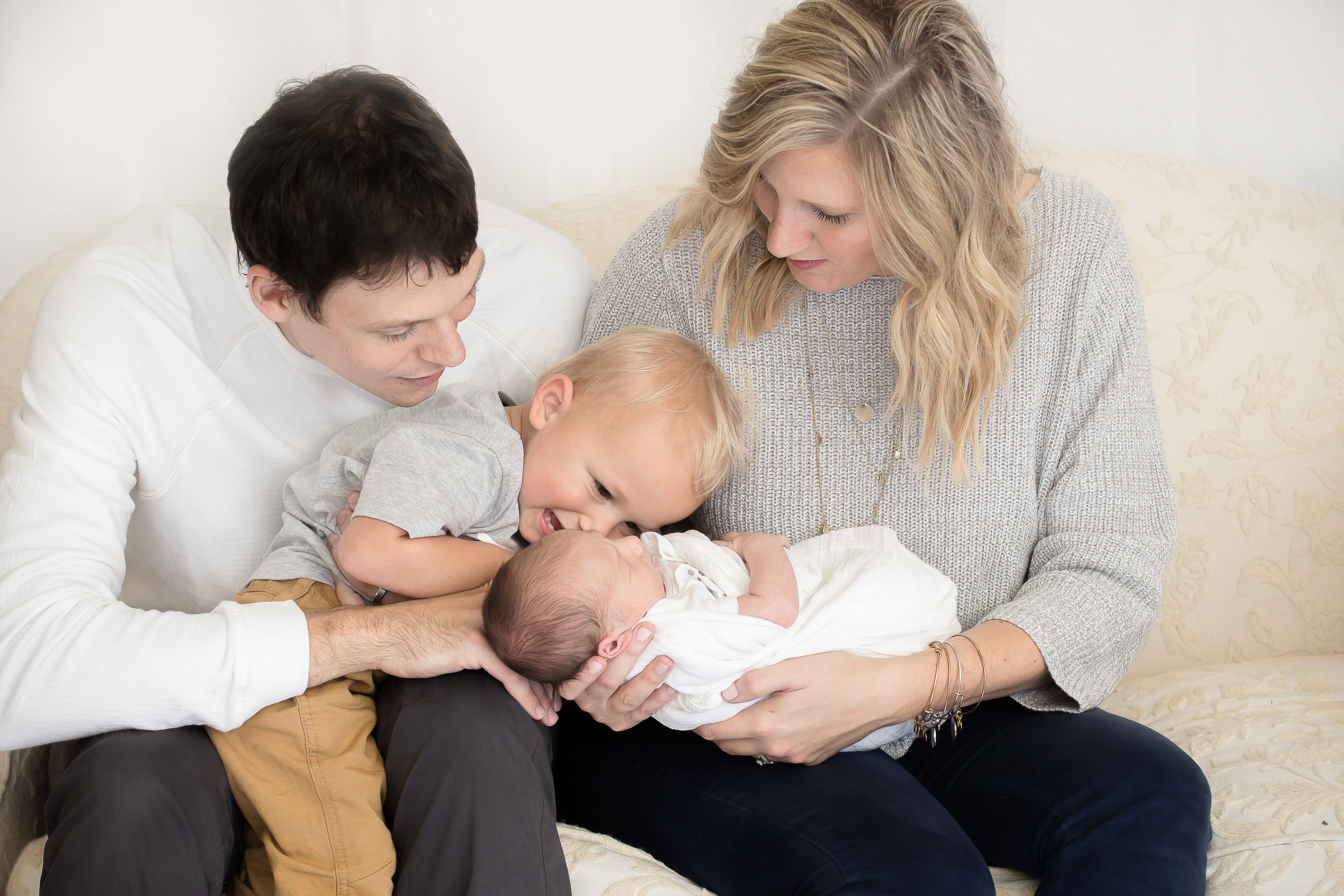 Natural Light Newborn Studio Photos - Karen Stone Photography