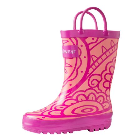 Cute Kids-Toddler Pink Rain Boots -- Mommy Blogger-Vlogger - The Overwhelmed Mommy