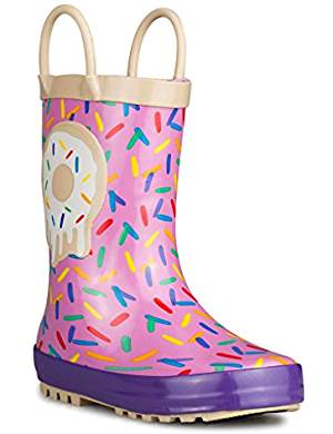 Cute Kids-Toddler Pink Donut Sprinkle Rain Boots -- Mommy Blogger-Vlogger - The Overwhelmed Mommy