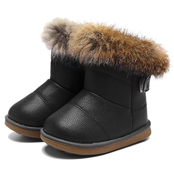 Cute Winter Kids Clothes -- Kids Fur Snow Boots -- Mommy Blogger - The Overwhelmed Mommy