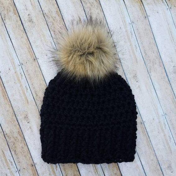 Cute Winter Kids Clothes -- Kids Fur Pom Pom Beanie -- Mommy Blogger - The Overwhelmed Mommy