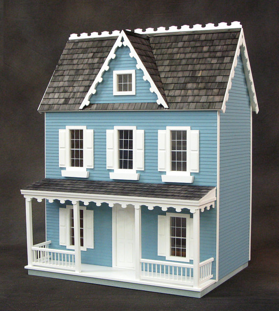 Cute Wooden Dollhouses -- The Overwhelmed Mommy Blogger
