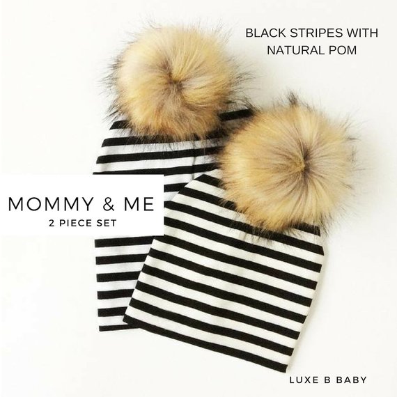 Mommy and Me Beanies - The Overwhelmed Mommy Blogger