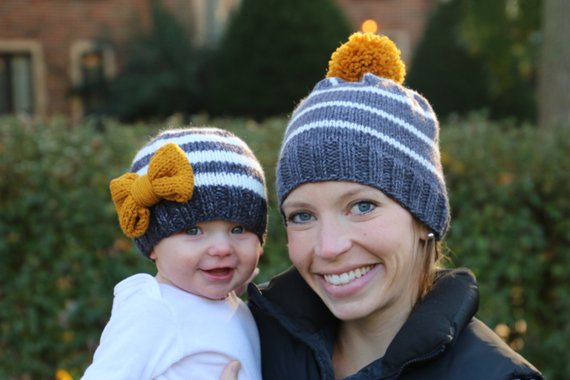 Mommy and Me Beanies - The Overwhelmed Mommy Blogger