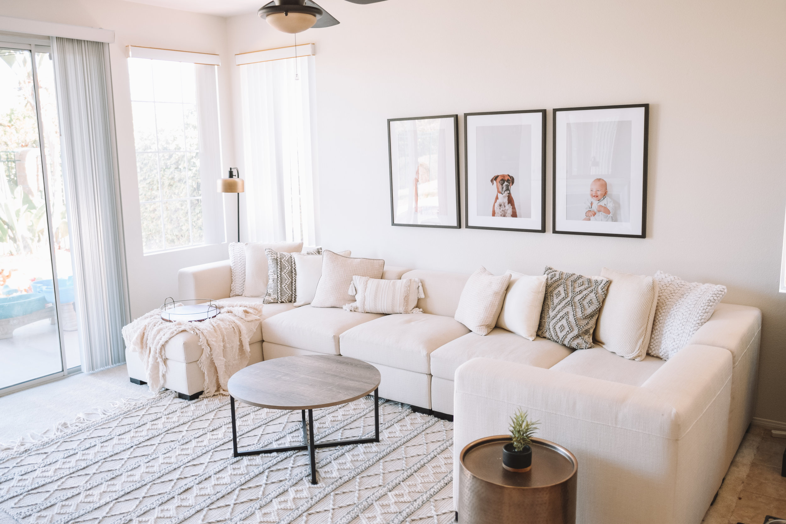 Ivory White Neutrals Living Room Ideas