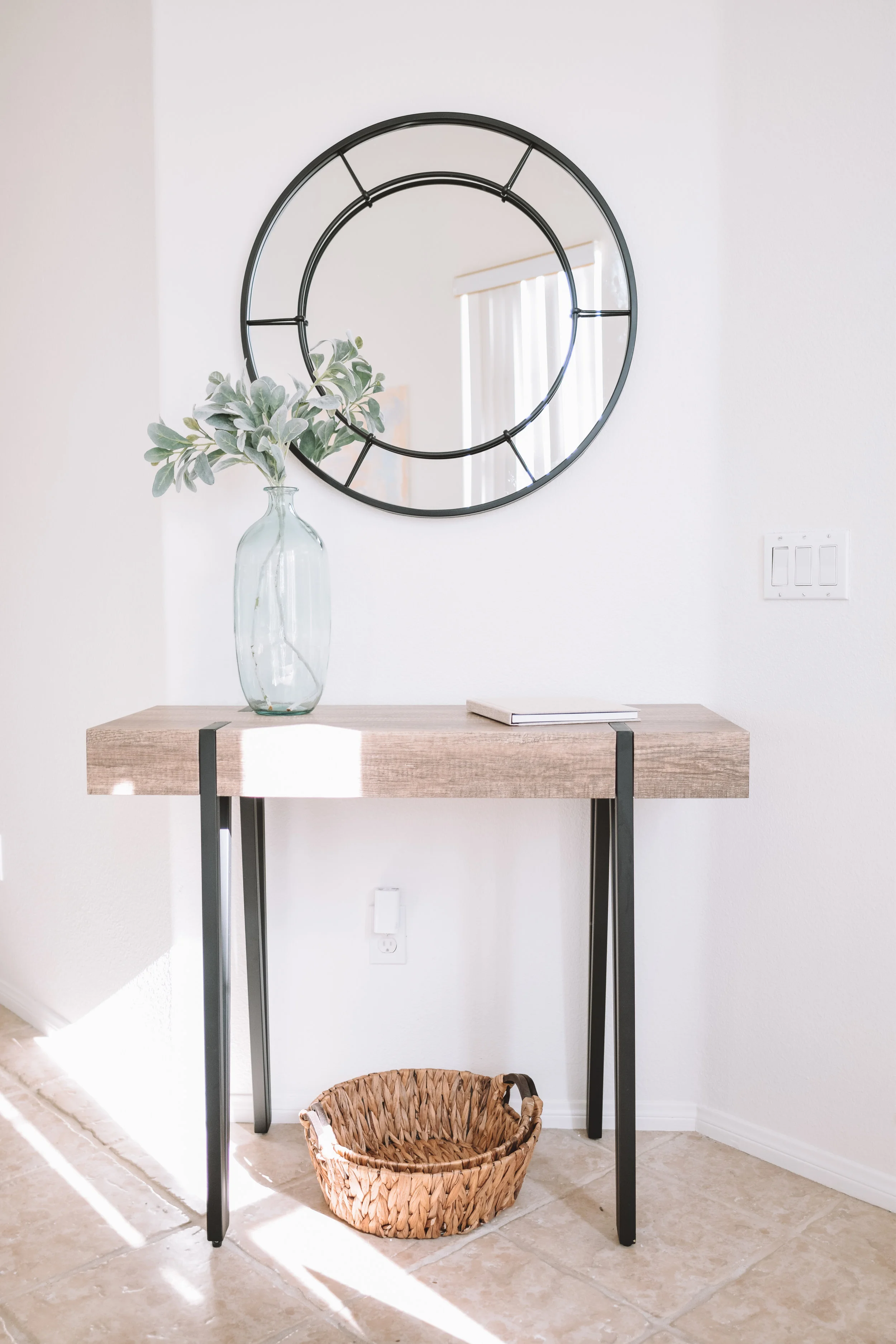 Grey, Tan + Neutral Colors Front Room Decor Ideas and Inspiration - The Overwhelmed Mommy Blogger