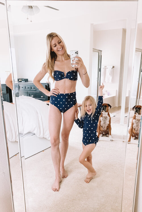 Haibinsh Two Piece Girl Swimsuit Mommy & Me Matching Swimwear Bathing Suits Bikini Set