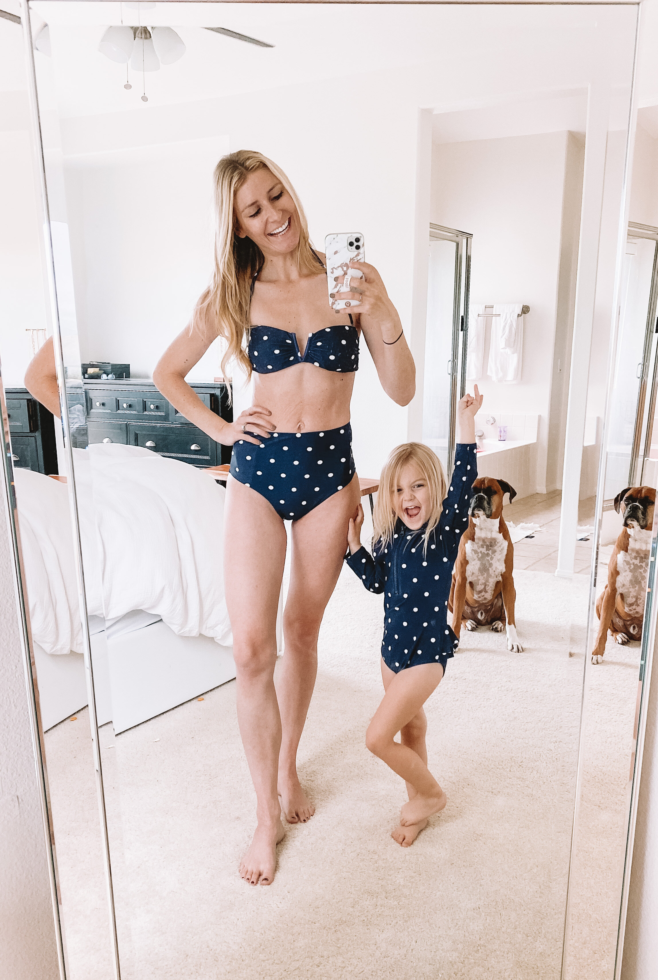 Debispax Mommy and Me Swimsuits Two Piece Bikini Bathing Suit Ruffle for Women Girls