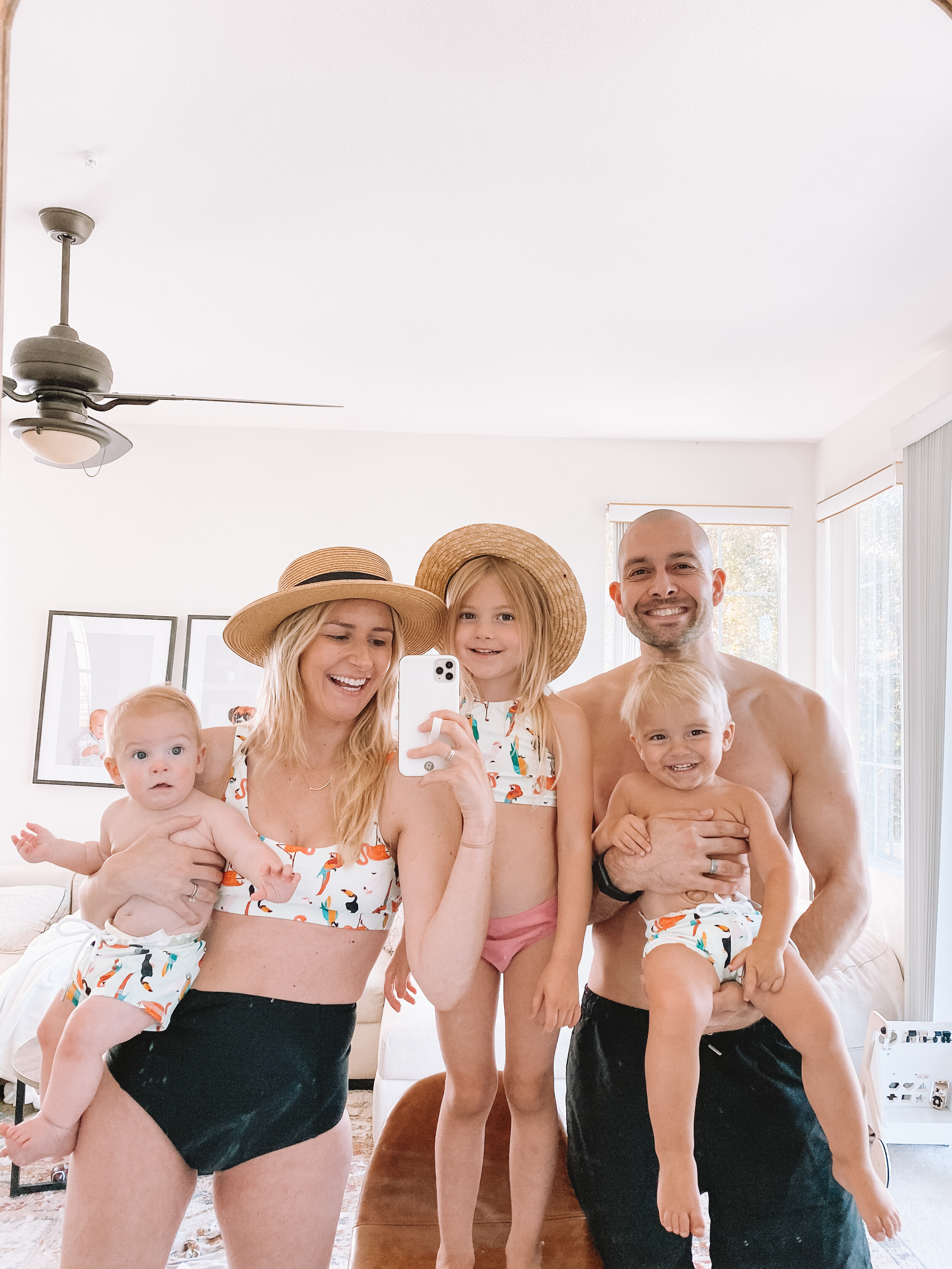 Matching Family Swimsuits - The Overwhelmed Mommy