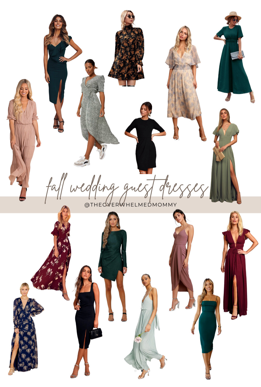 Fall Wedding Guest Dresses — The Overwhelmed Mommy Blog