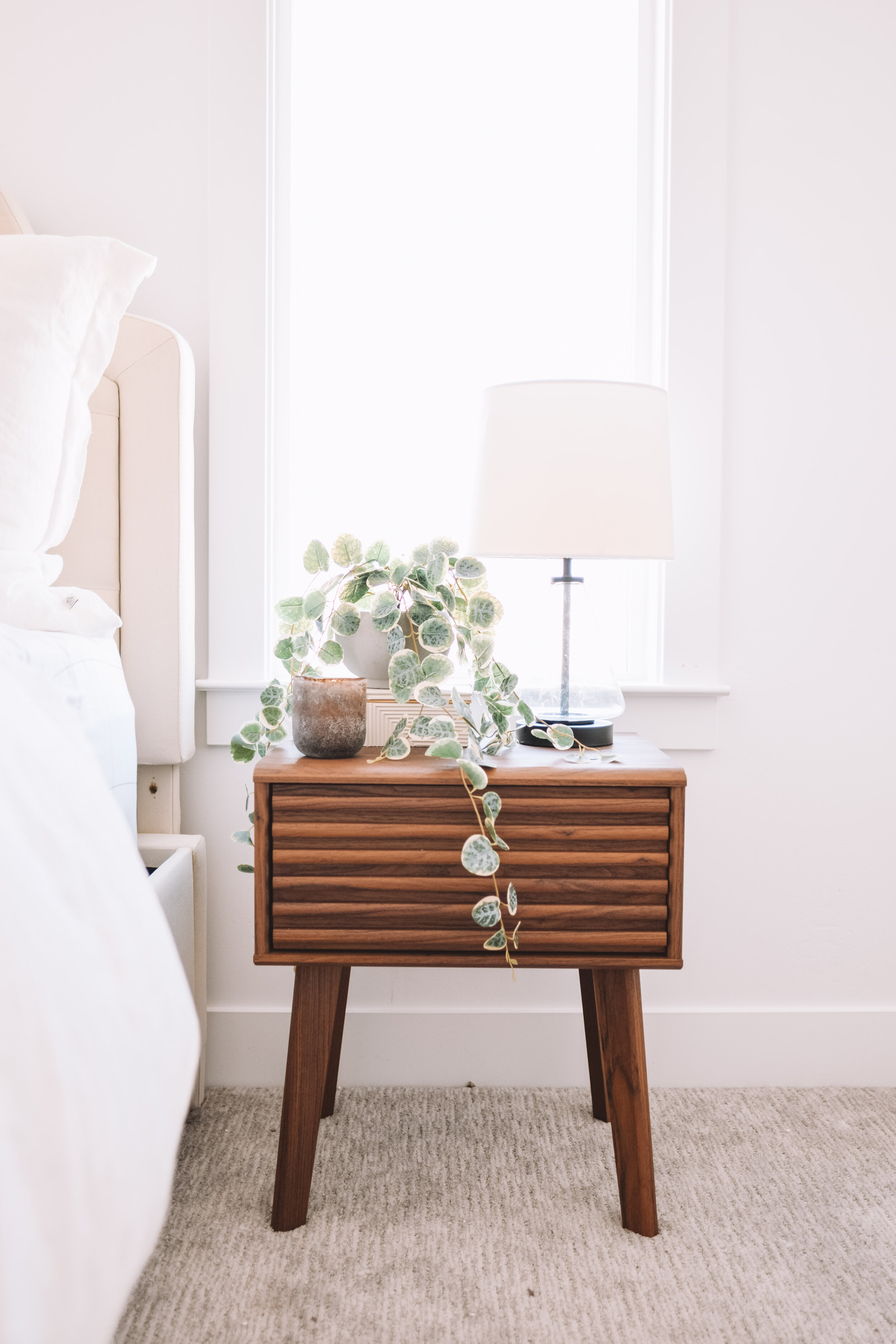 Wood Nighstands + Nightstand Decor - The Overwhelmed Mommy
