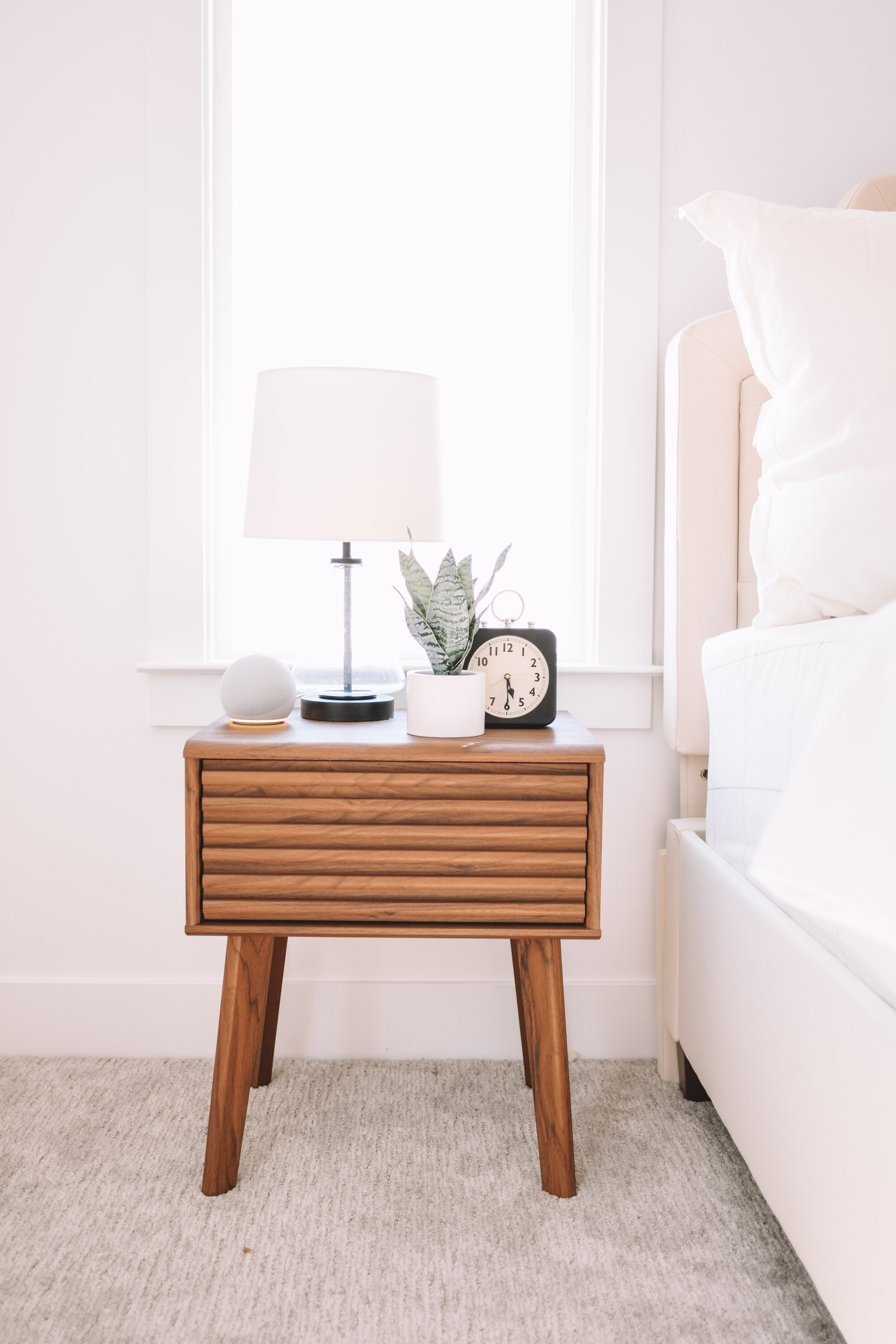 Wood Nighstands + Nightstand Decor - The Overwhelmed Mommy
