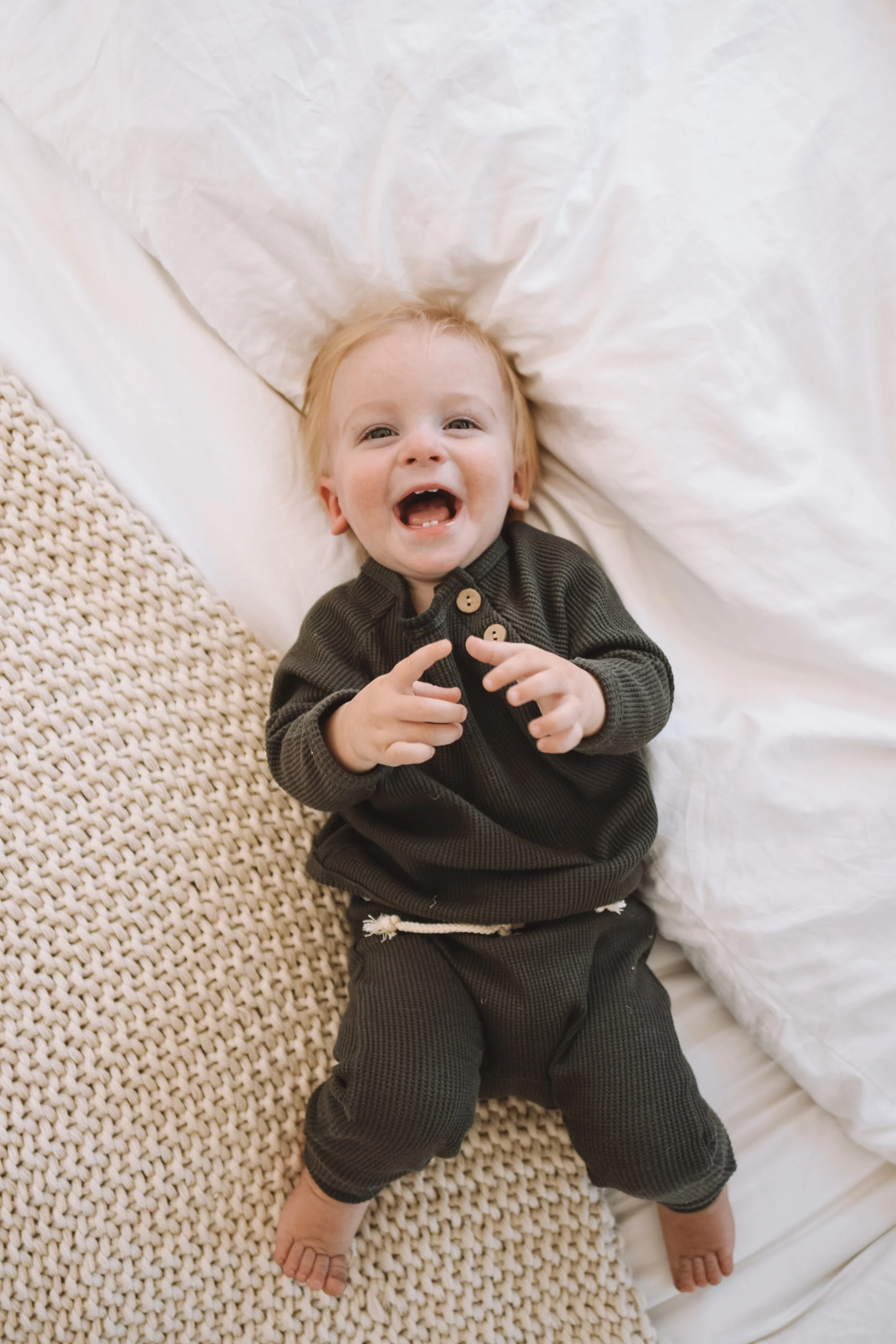 Baby Waffle Knit Jogger Sets - Papper Apparel