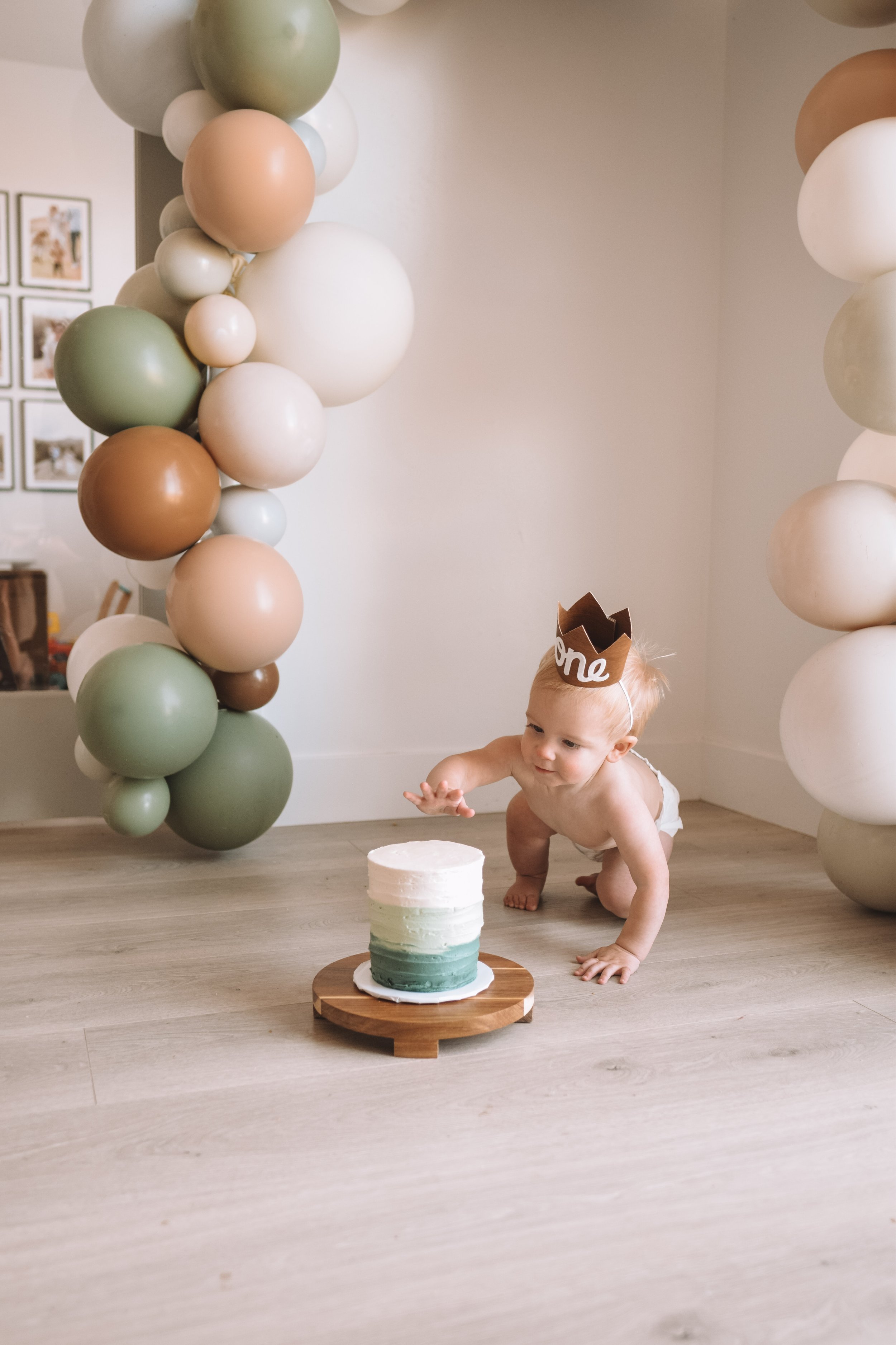 Hayes' 1st Birthday + Cake Smash - The Overwhelmed Mommy Blogger