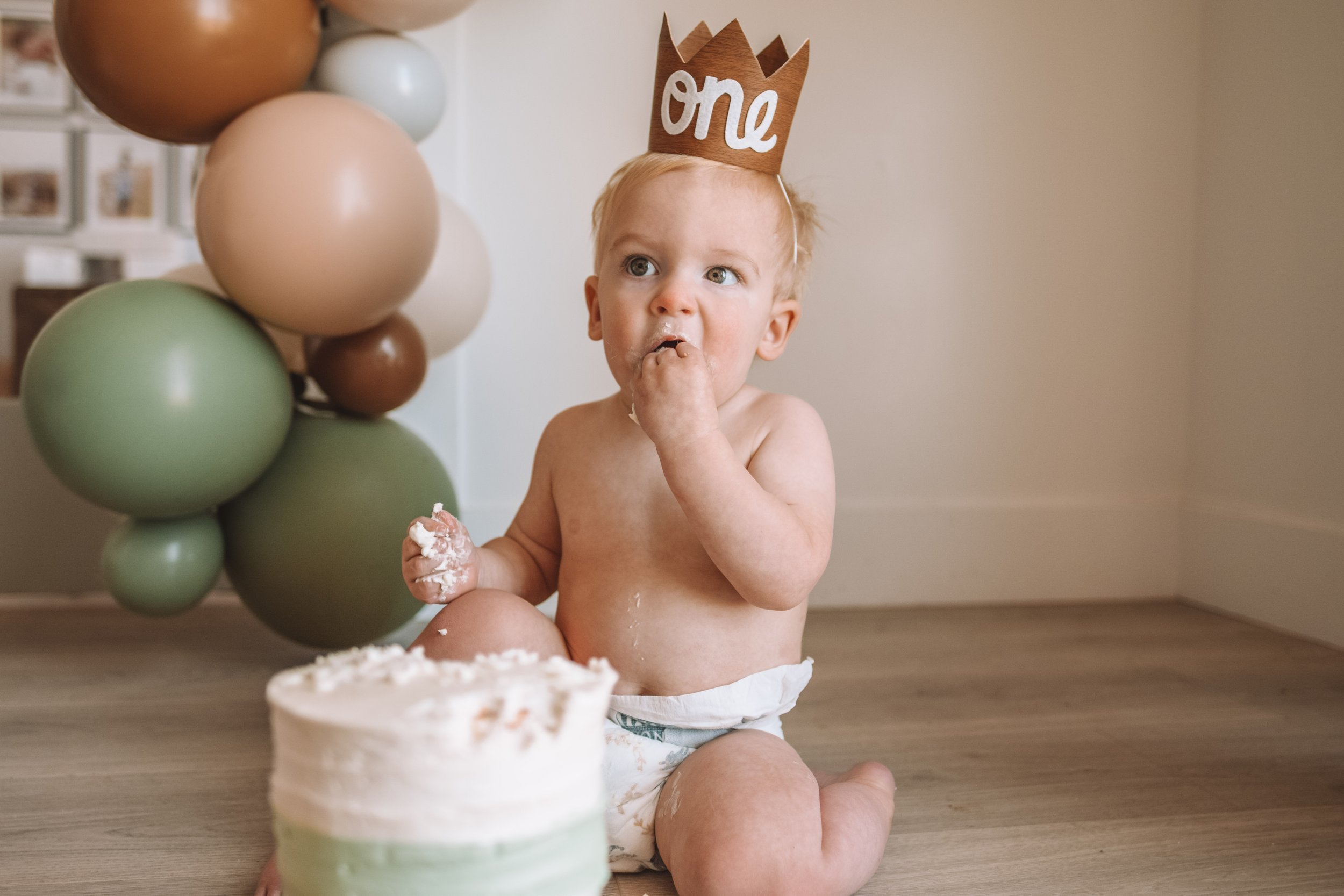 Hayes' 1st Birthday + Cake Smash - The Overwhelmed Mommy Blogger