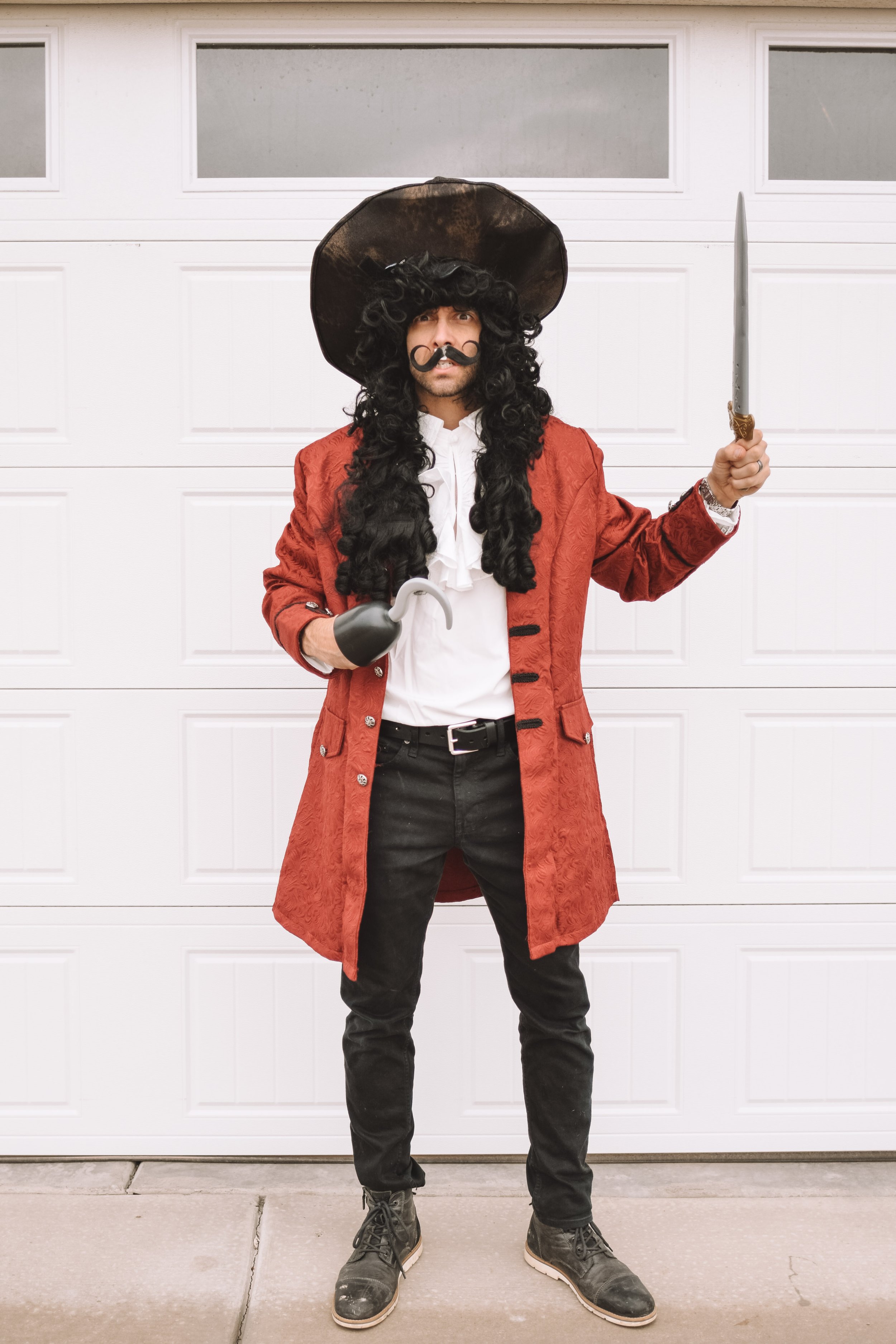 Peter Pan Captain Hook Cosplay Costume, Captain Hook Costume Adult