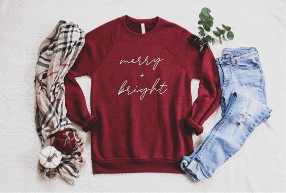 Adult Women's Holiday Sweatshirts - The Overwhelmed Mommy Blogger