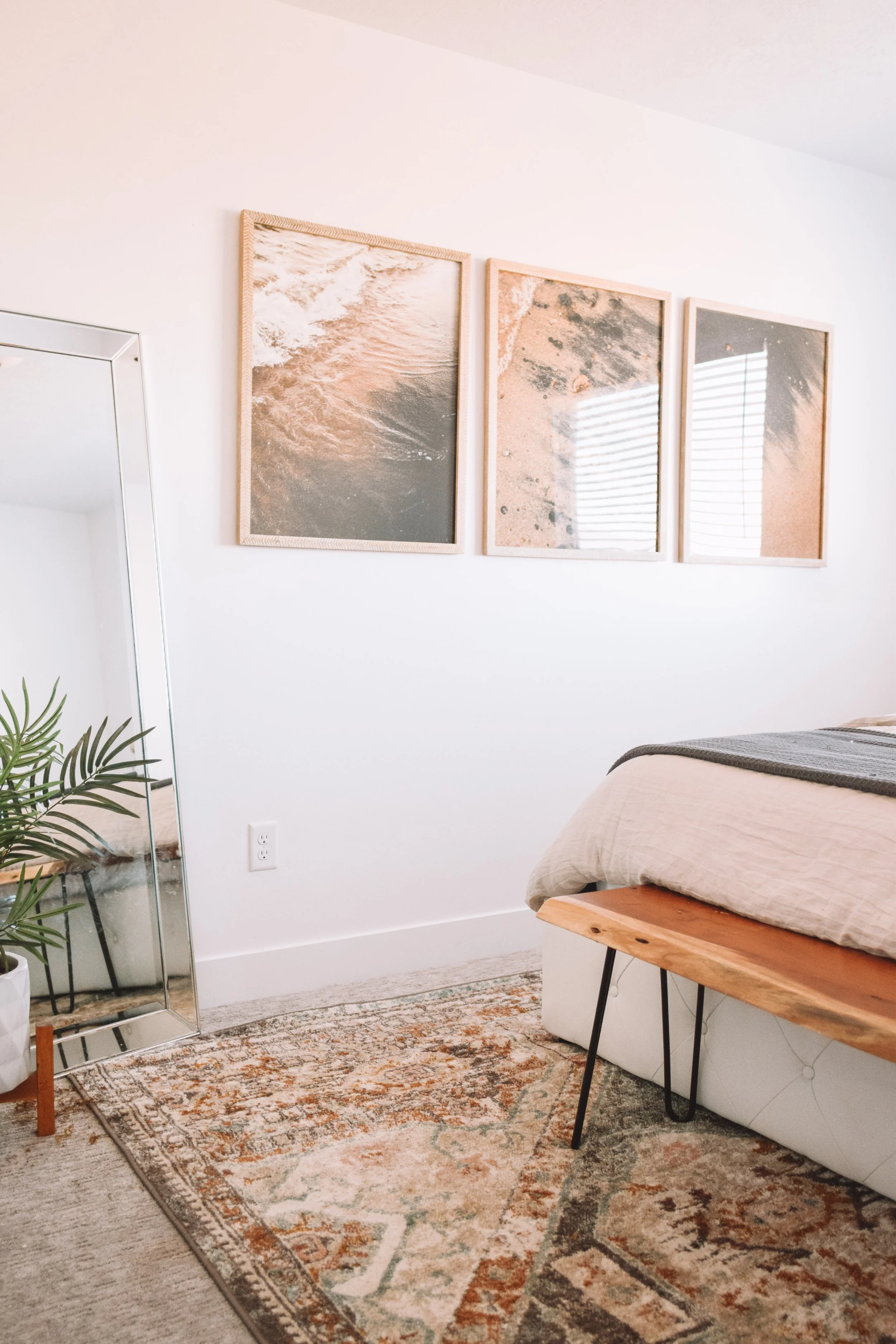 Neutral Natural-Toned Guest Bedroom Inspo - The Overwhelmed Mommy Blogger