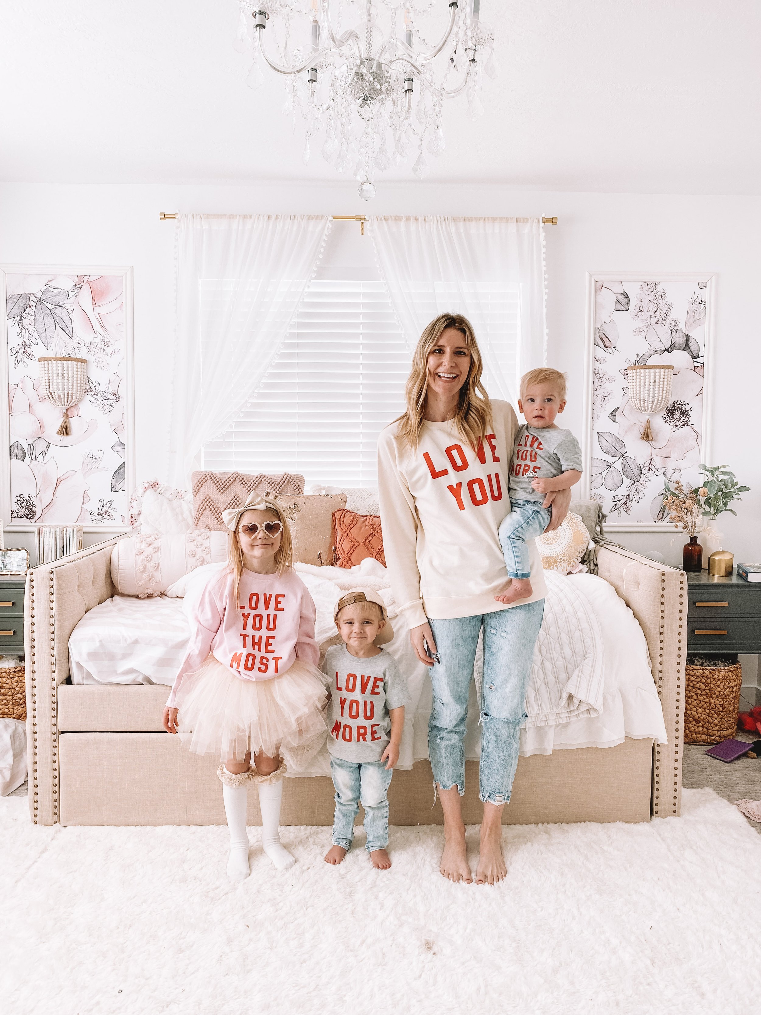 Mommy and Me Valentine's Day Sweatshirts + T-Shirts