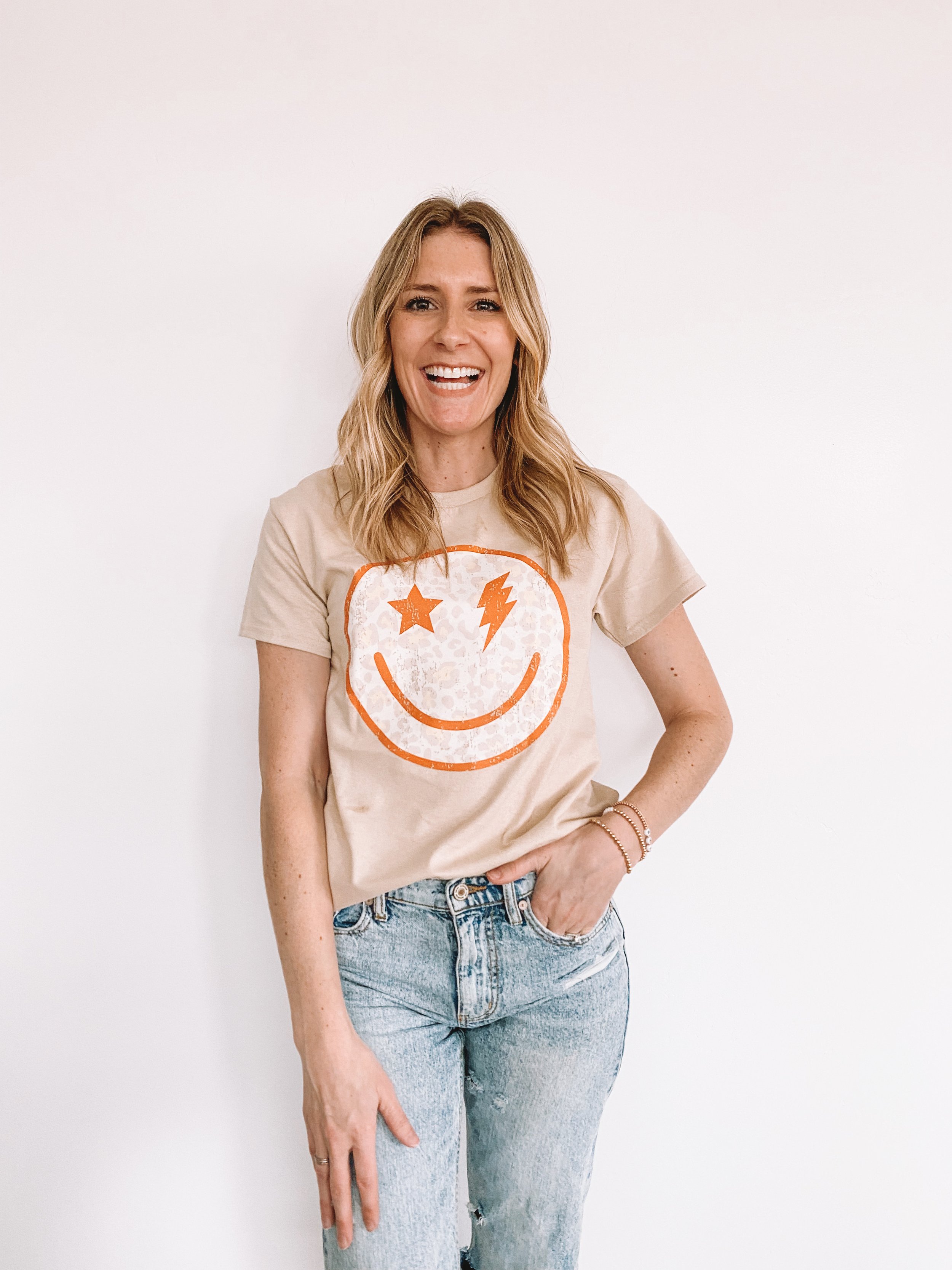 Women's Smiley Face Tees + Shirts