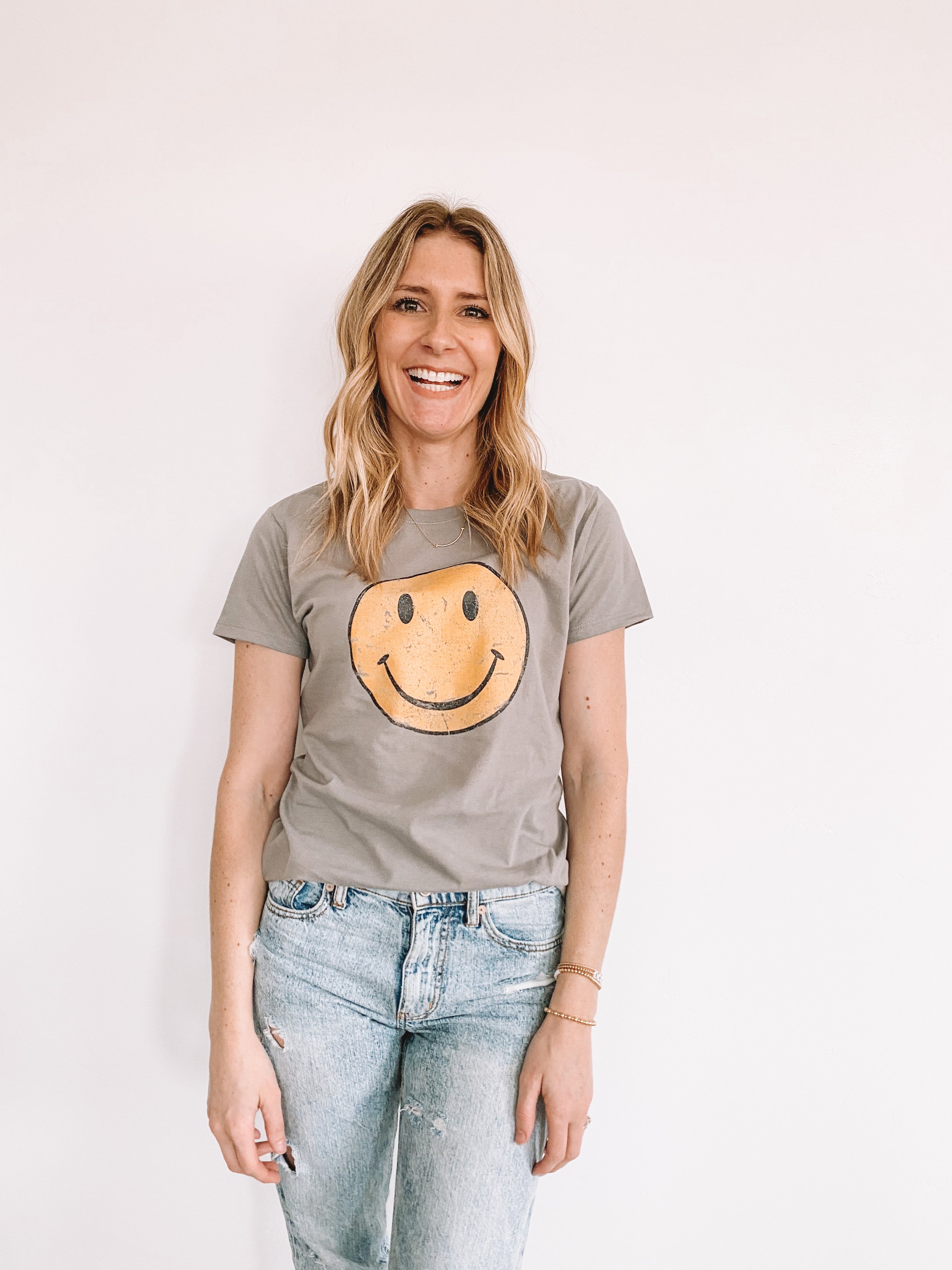 Women's Smiley Face Tees + Shirts