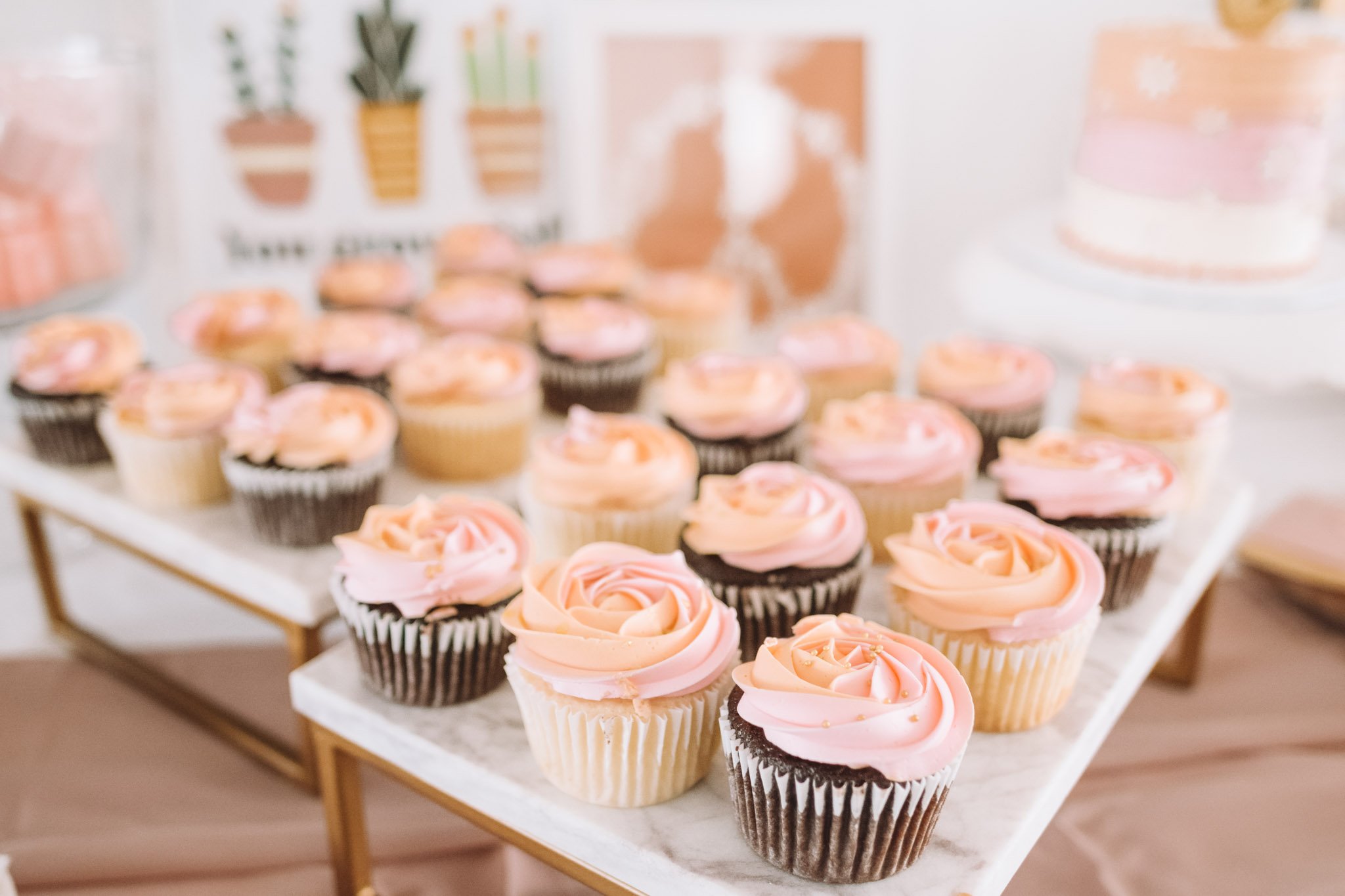 Kids Flower Party Cupcakes | Ava's 6th Birthday