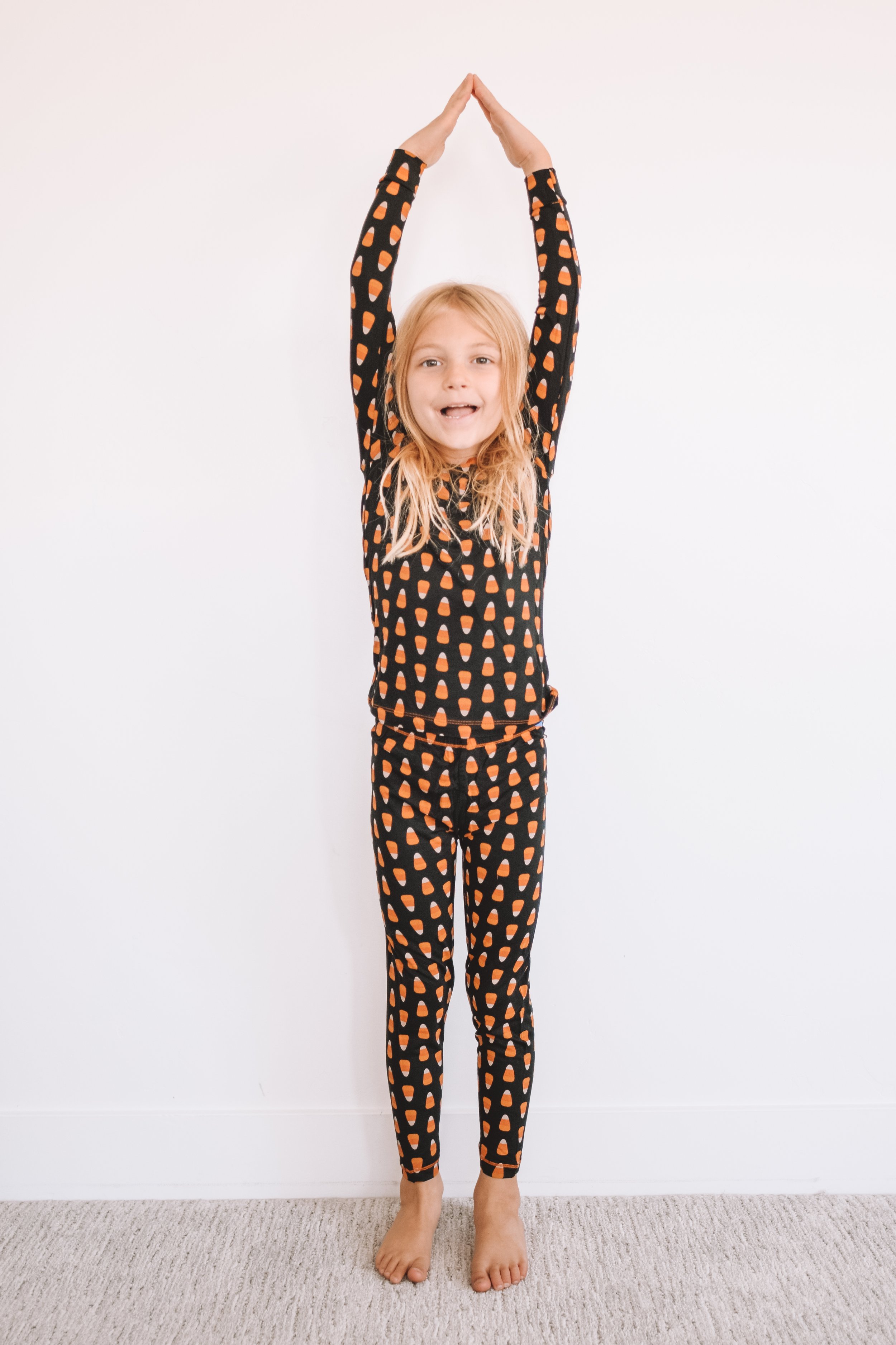 Kids Halloween Pajamas - Candy Corn Pajamas