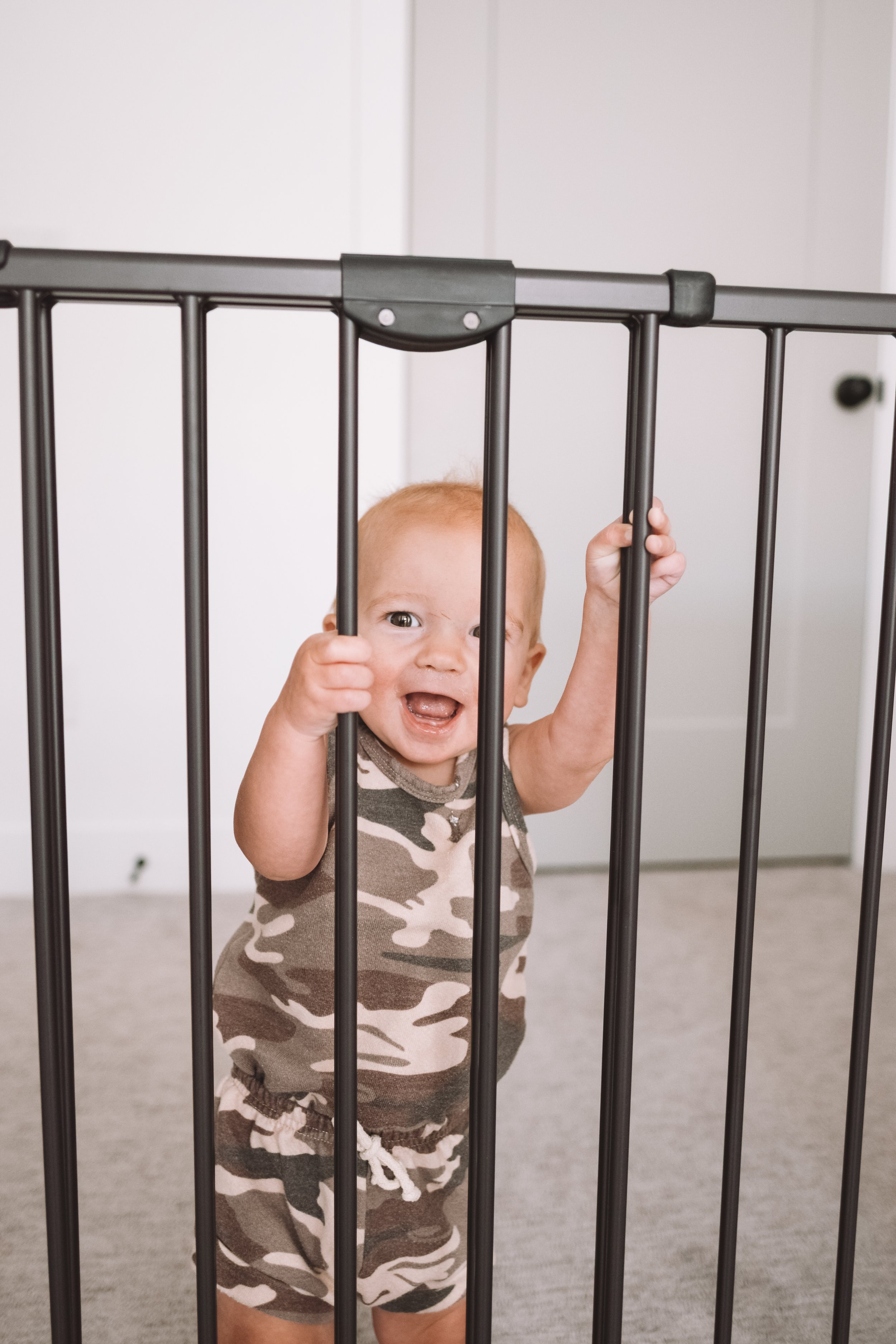 Black Modern Baby Gate