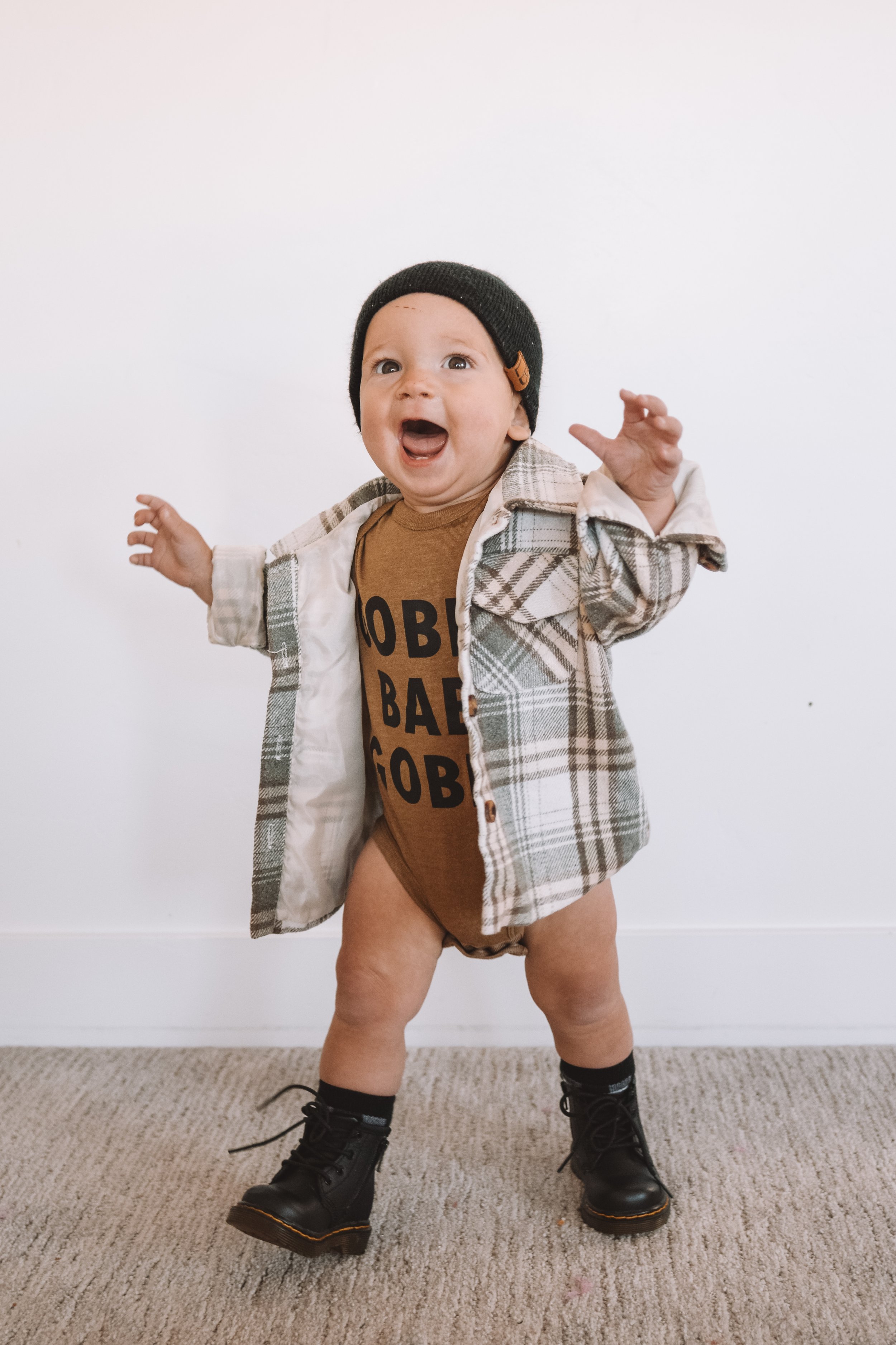 Fall Baby Outfits - Baby Thanksgiving Shirts - Baby Winter Shoes
