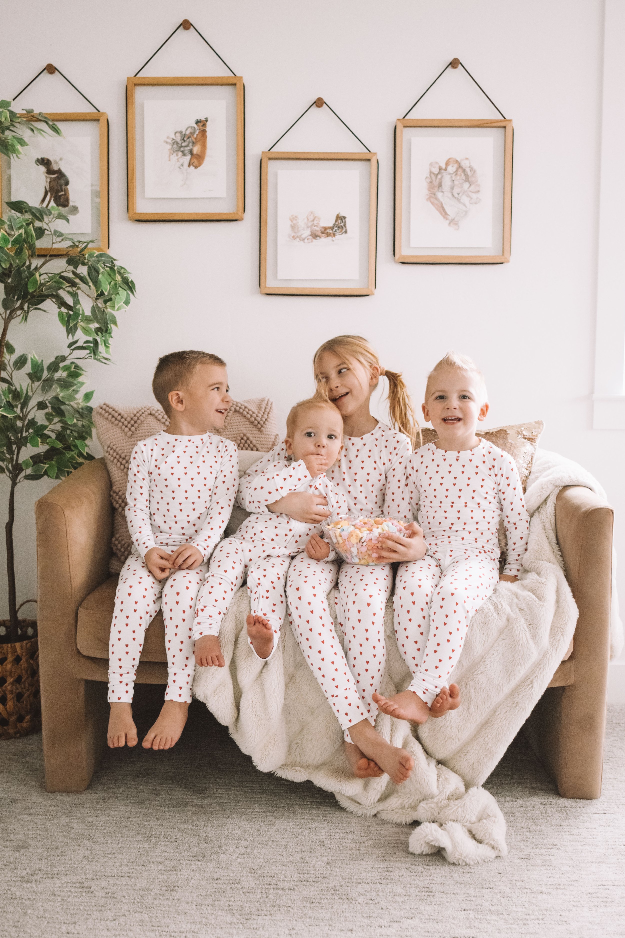 Kids Valentine's Day Pajamas - Bums &amp; Roses