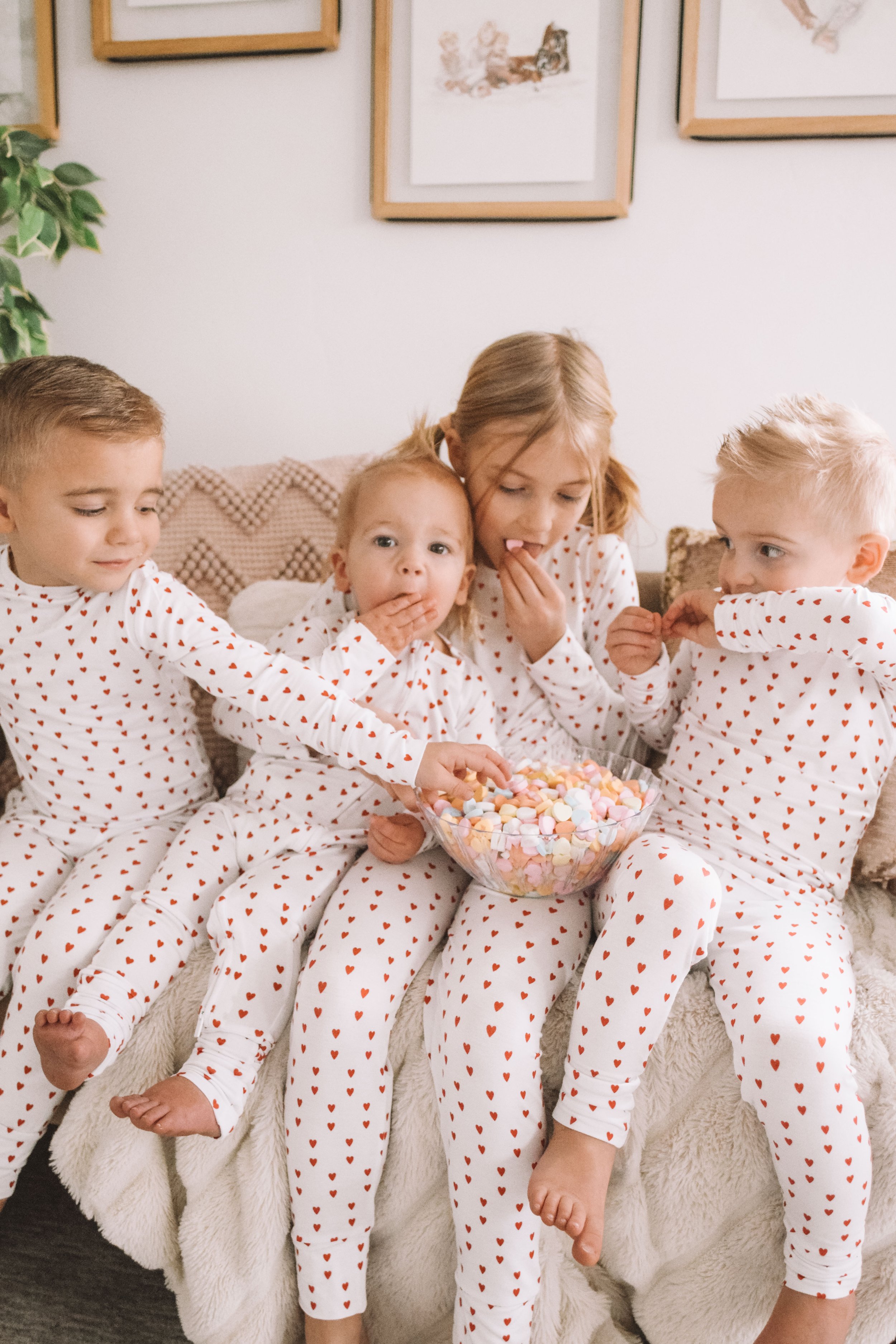 Kids Valentine's Day Pajamas - Bums &amp; Roses