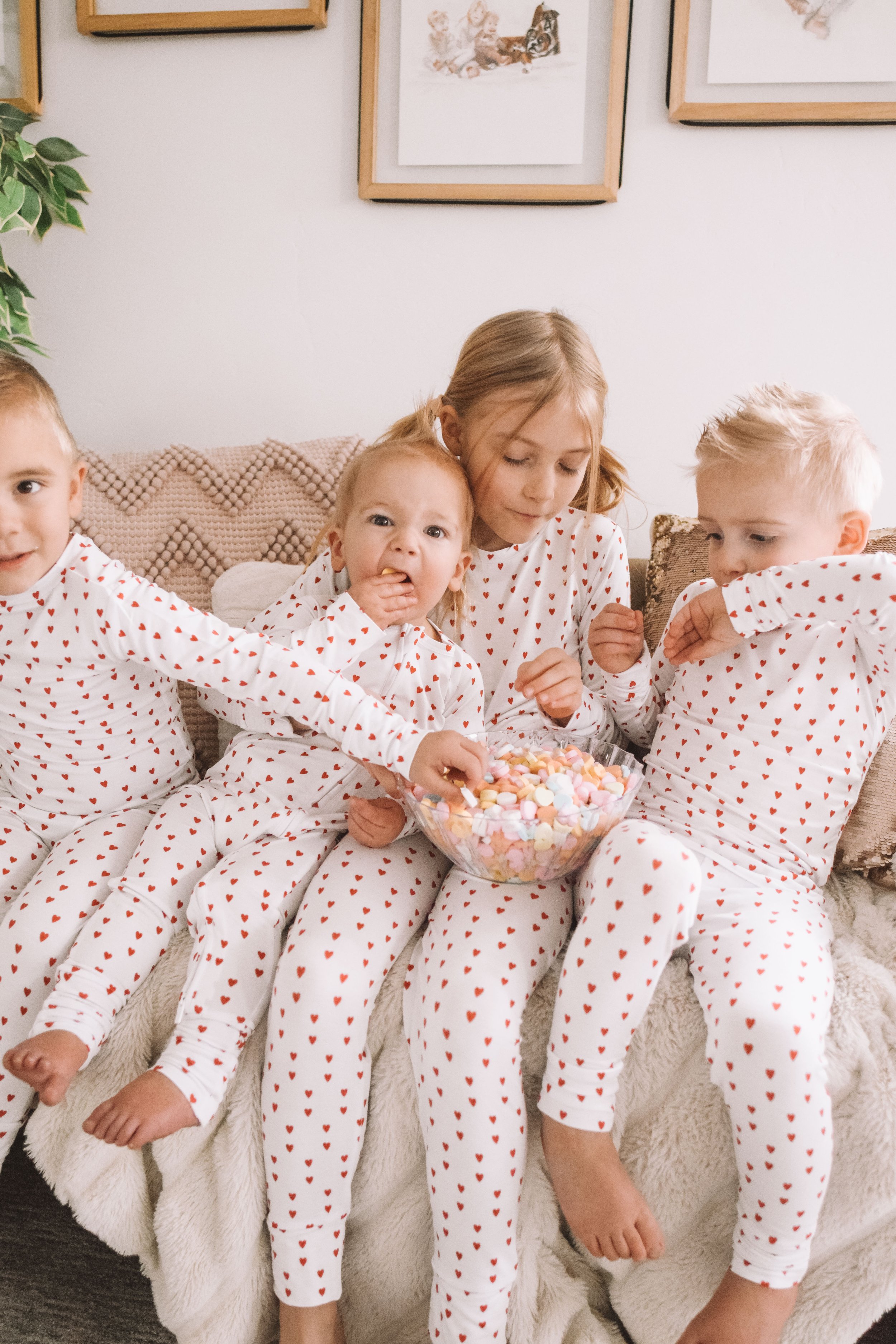 Kids Valentine's Day Pajamas - Bums &amp; Roses