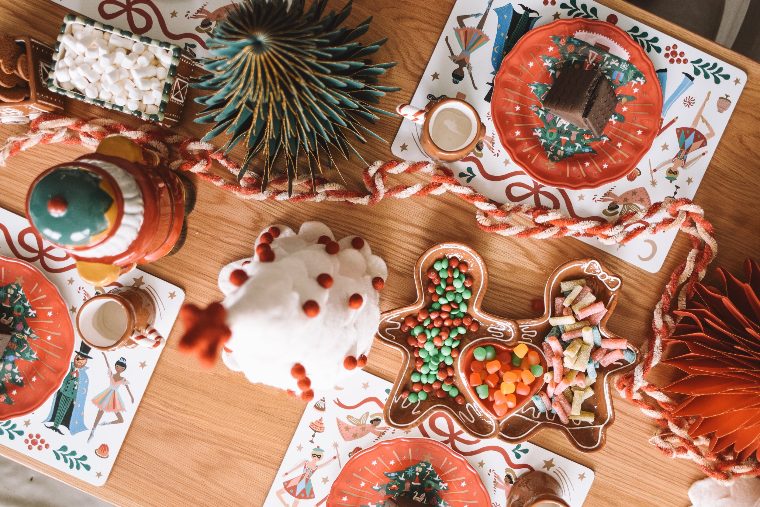 Kids Holiday Gingerbread House Party Tablescape