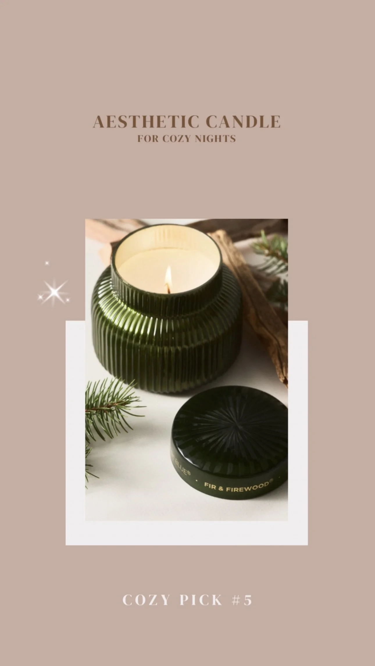 Cozy Candle Gift for Mom