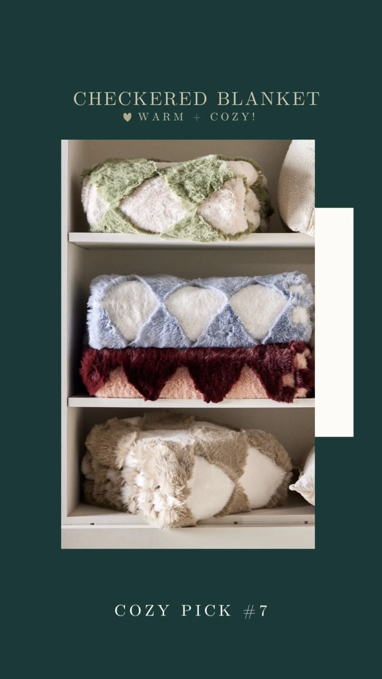 Checkered Cozy Blanket Gift